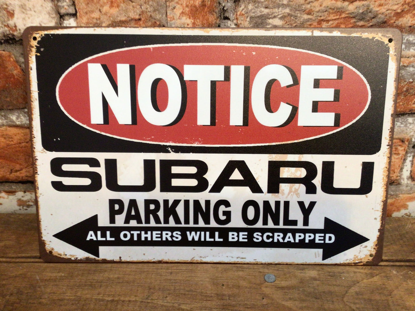 12"x8" Vintage Style "Subaru Parking Only" Sign Makes a Great Gift!