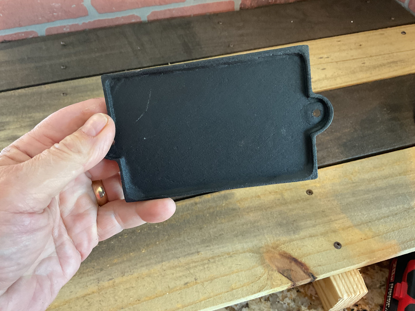 Vintage Rustic Style Cast Iron "This is Our Happy Place" Sign