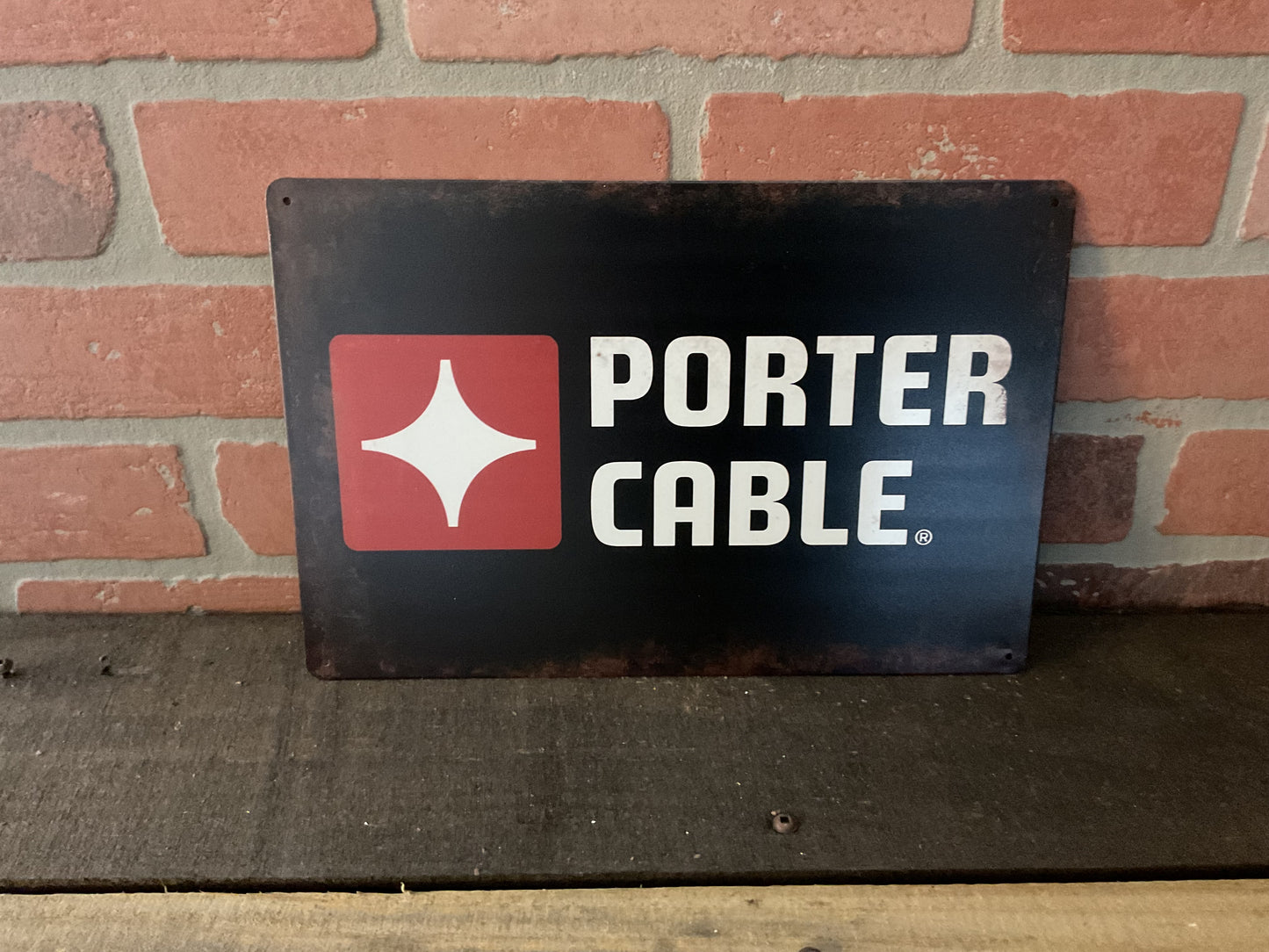 8"X12" Vintage Patina Style 12 Porta Cable Tools Advertising Sign