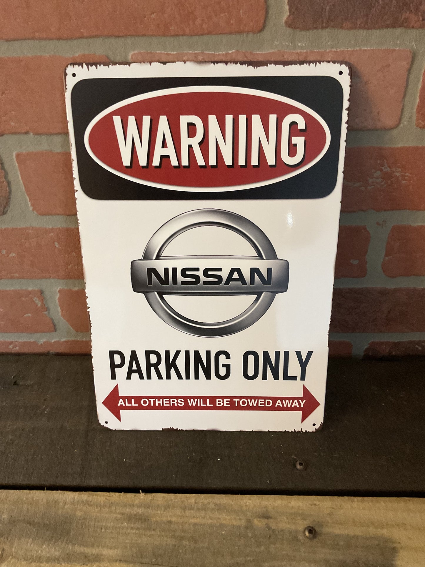 12"x8" Warning: "Nissan Parking Only" Sign.... Makes a Great gift