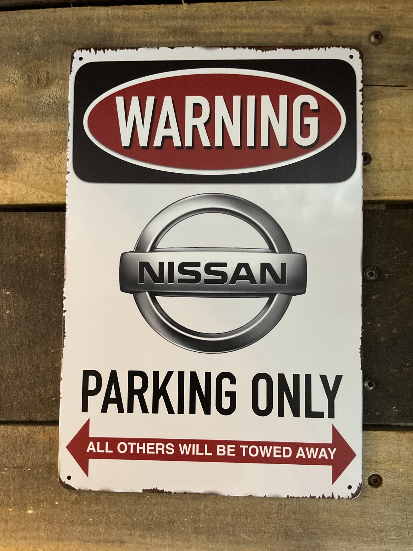 12"x8" Warning: "Nissan Parking Only" Sign.... Makes a Great gift