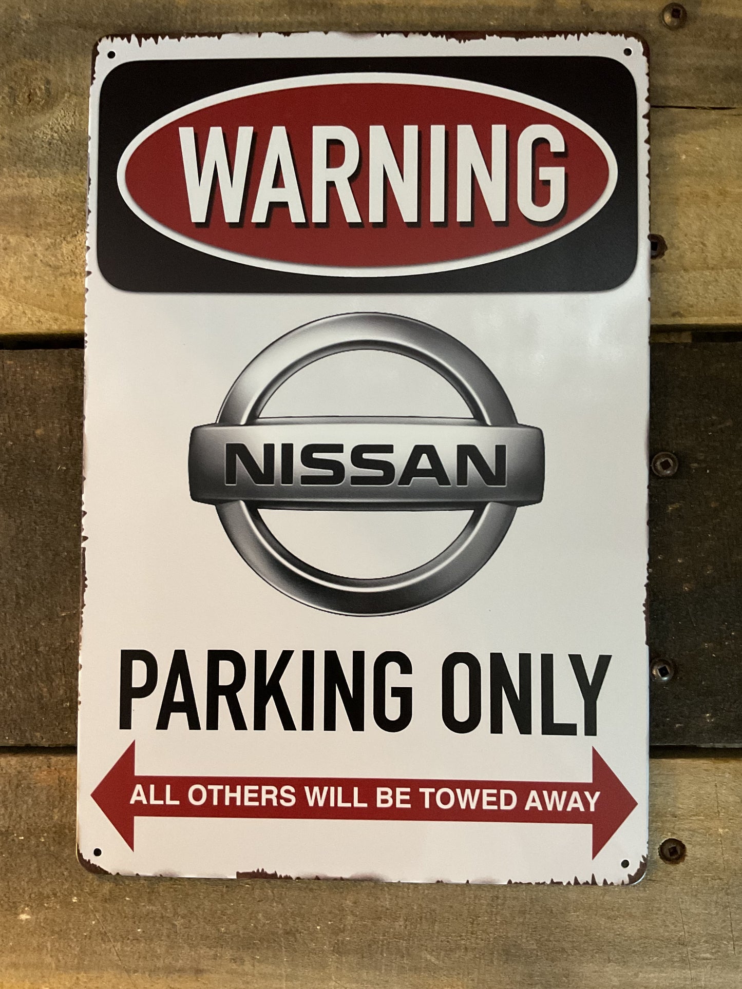 12"x8" Warning: "Nissan Parking Only" Sign.... Makes a Great gift