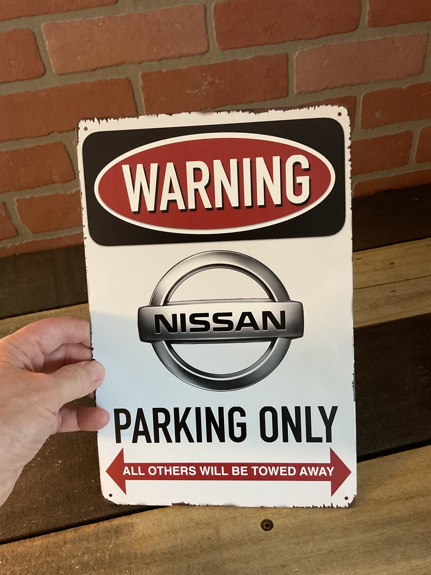 12"x8" Warning: "Nissan Parking Only" Sign.... Makes a Great gift