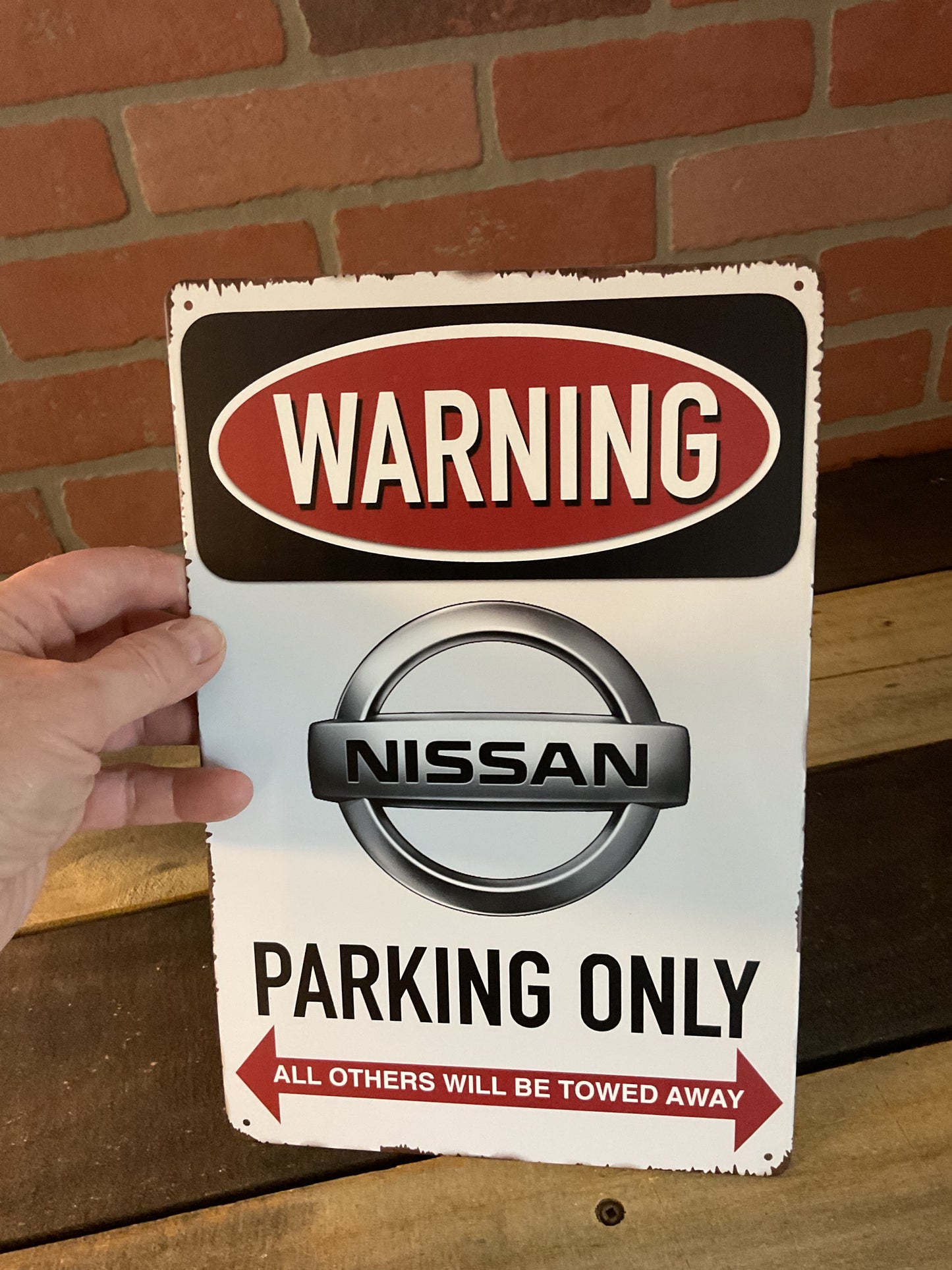 12"x8" Warning: "Nissan Parking Only" Sign.... Makes a Great gift