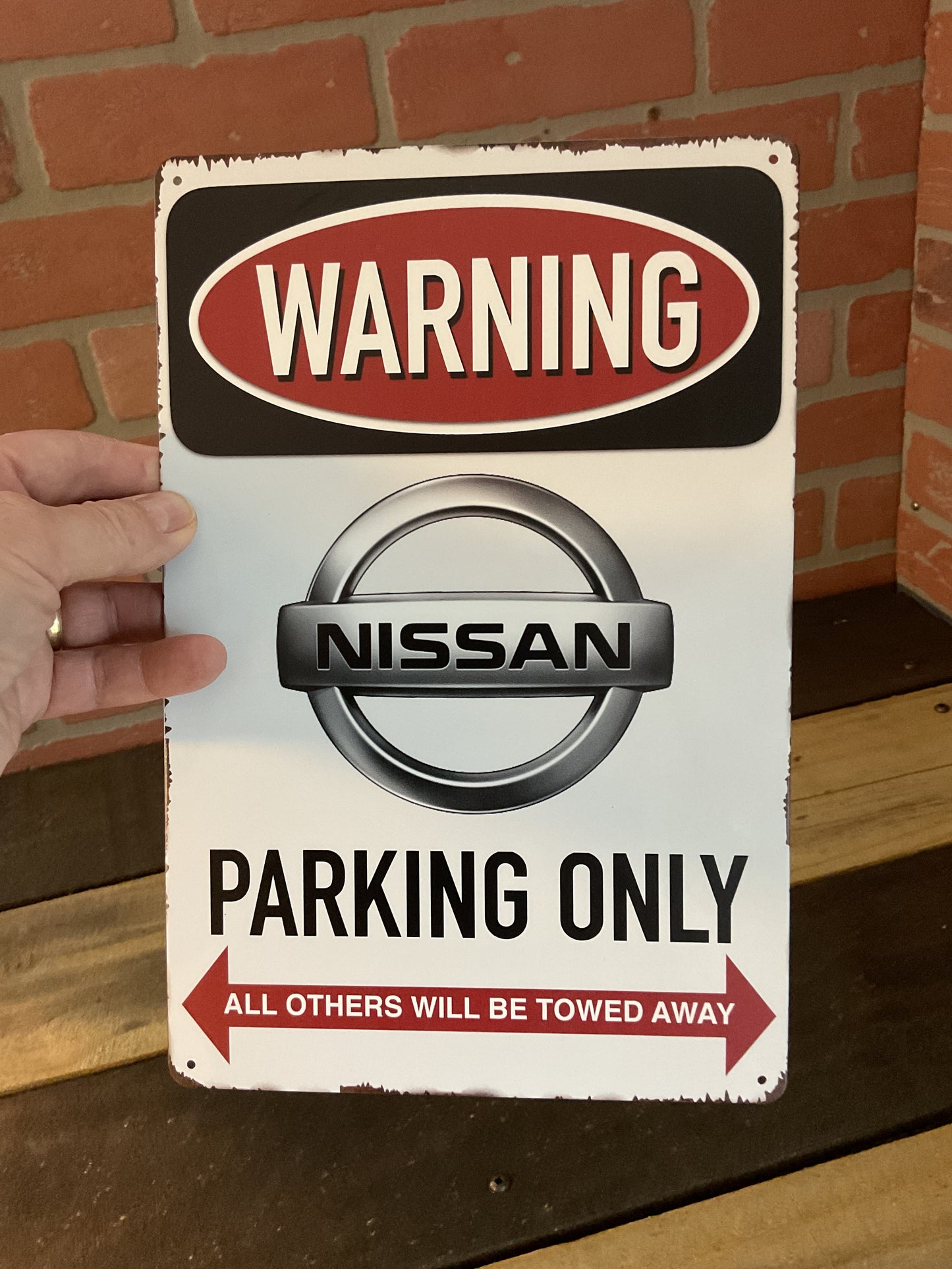 12"x8" Warning: "Nissan Parking Only" Sign.... Makes a Great gift