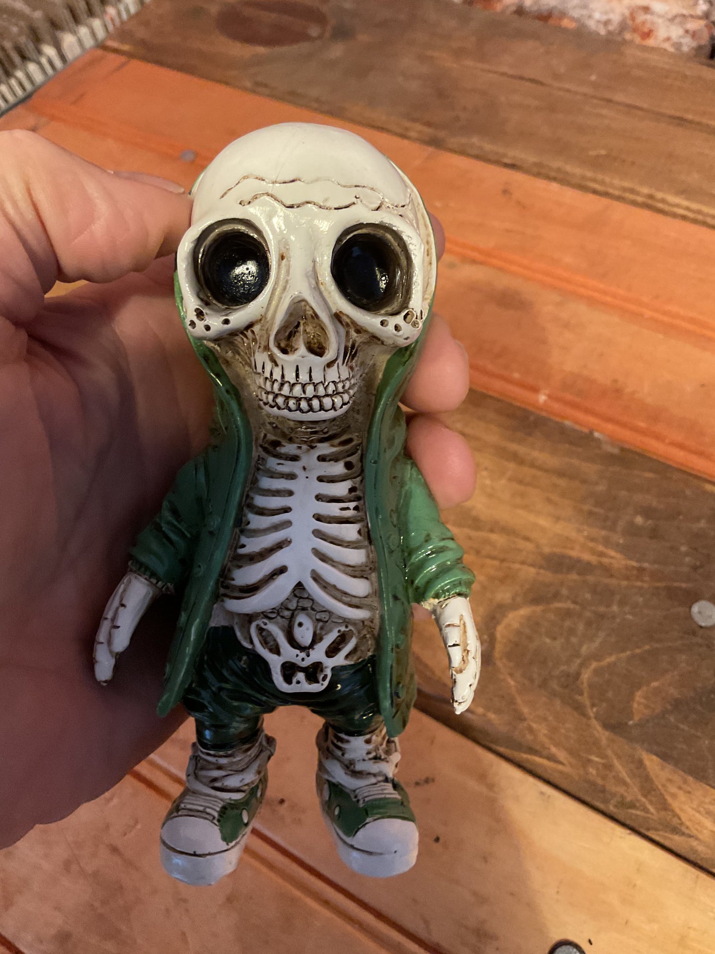 Really Cool 5" Steampunk Style Acrylic Resin Skeleton Kid. Makes a Great Gift!