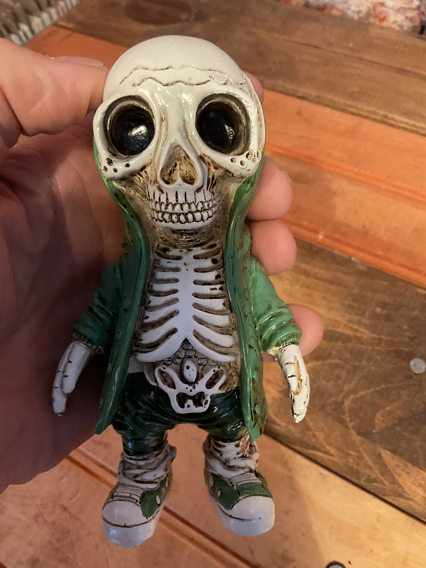 Really Cool 5" Steampunk Style Acrylic Resin Skeleton Kid. Makes a Great Gift!