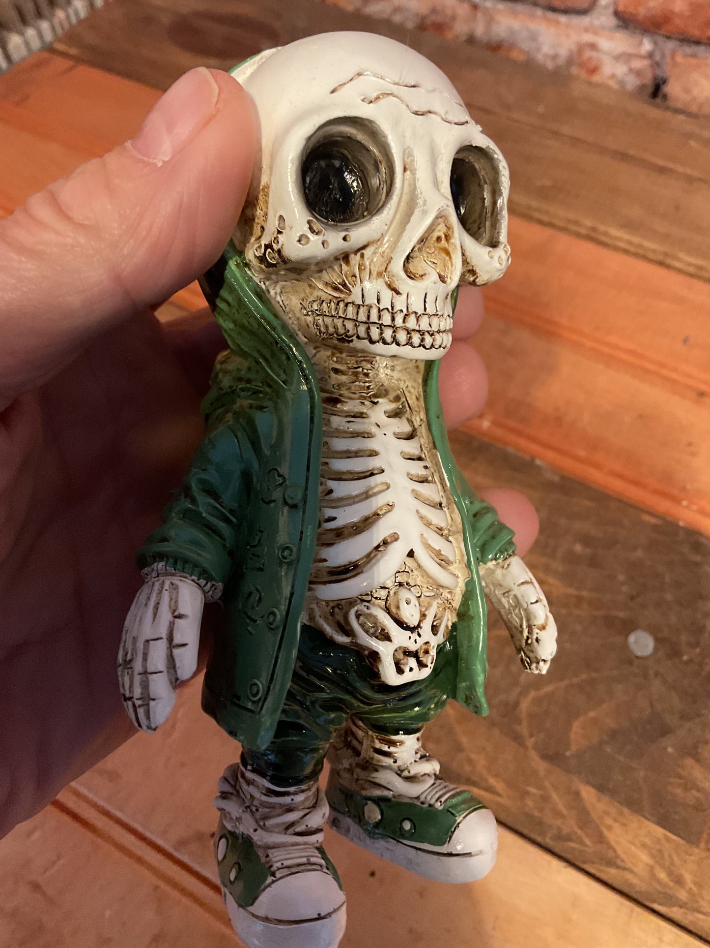 Really Cool 5" Steampunk Style Acrylic Resin Skeleton Kid. Makes a Great Gift!