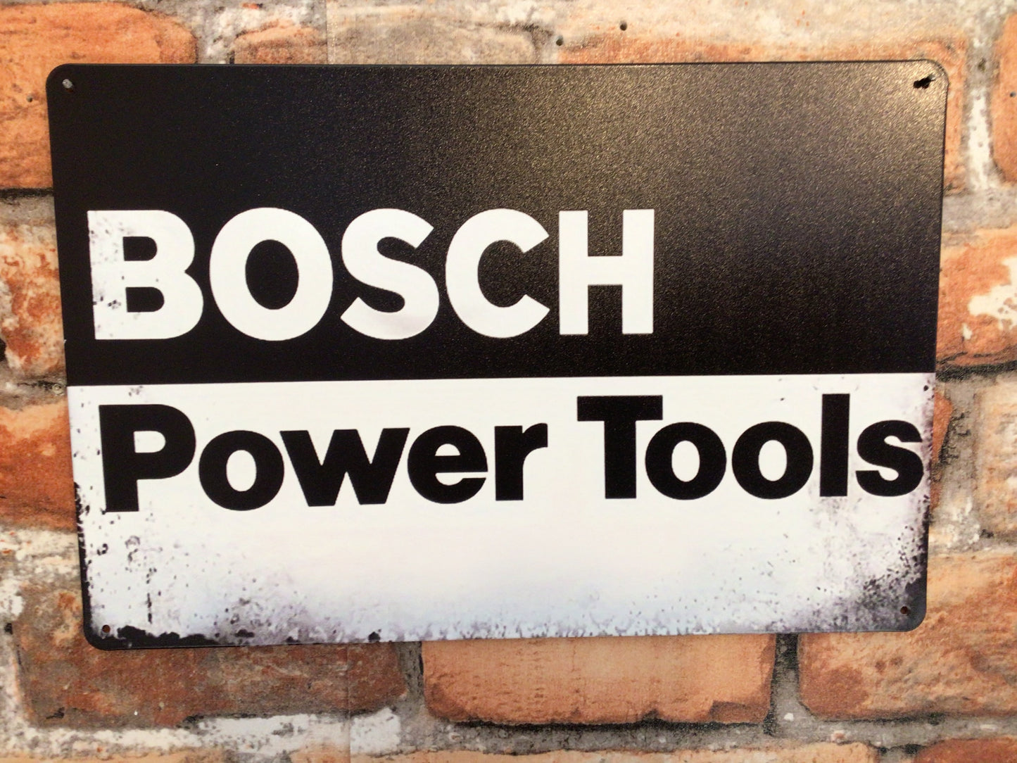 12"x8" Vintage Style "Bosch Power Tools" Advertising Sign.