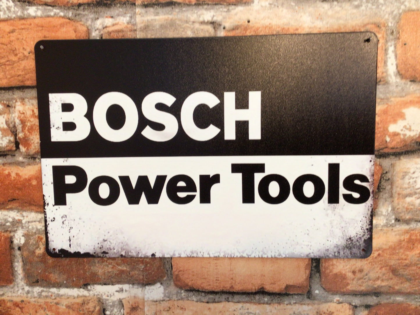 12"x8" Vintage Style "Bosch Power Tools" Advertising Sign.