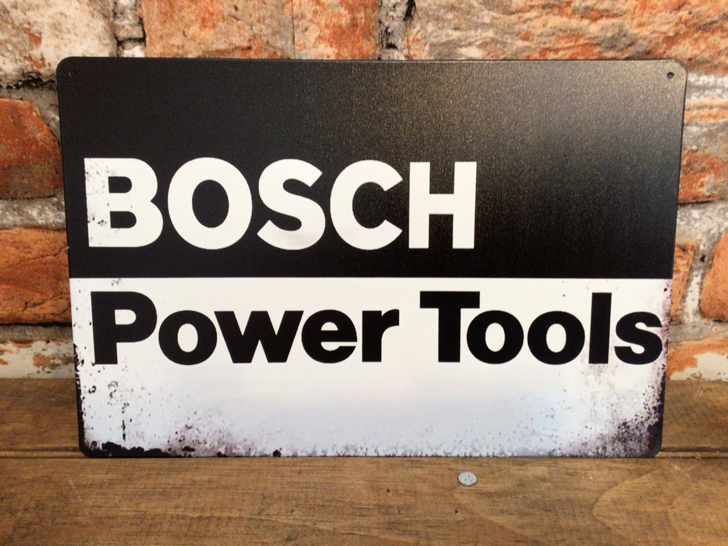 12"x8" Vintage Style "Bosch Power Tools" Advertising Sign.