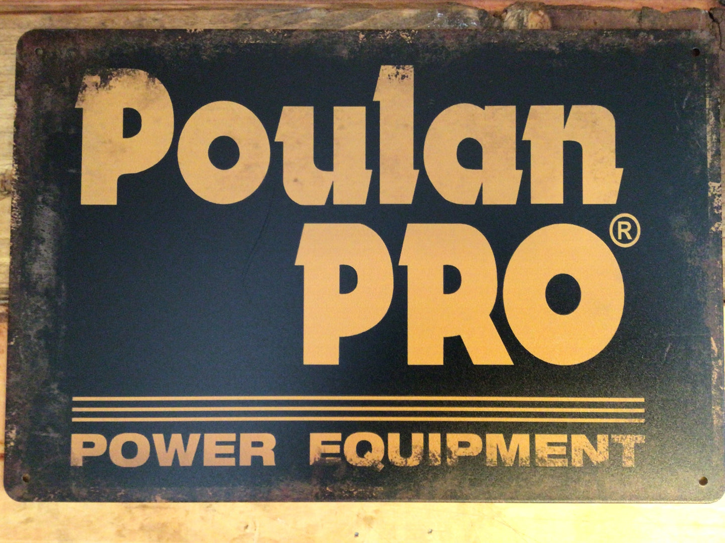 12"x8" Vintage Style "Poulan PRO" Power Equipment Advertising Sign.