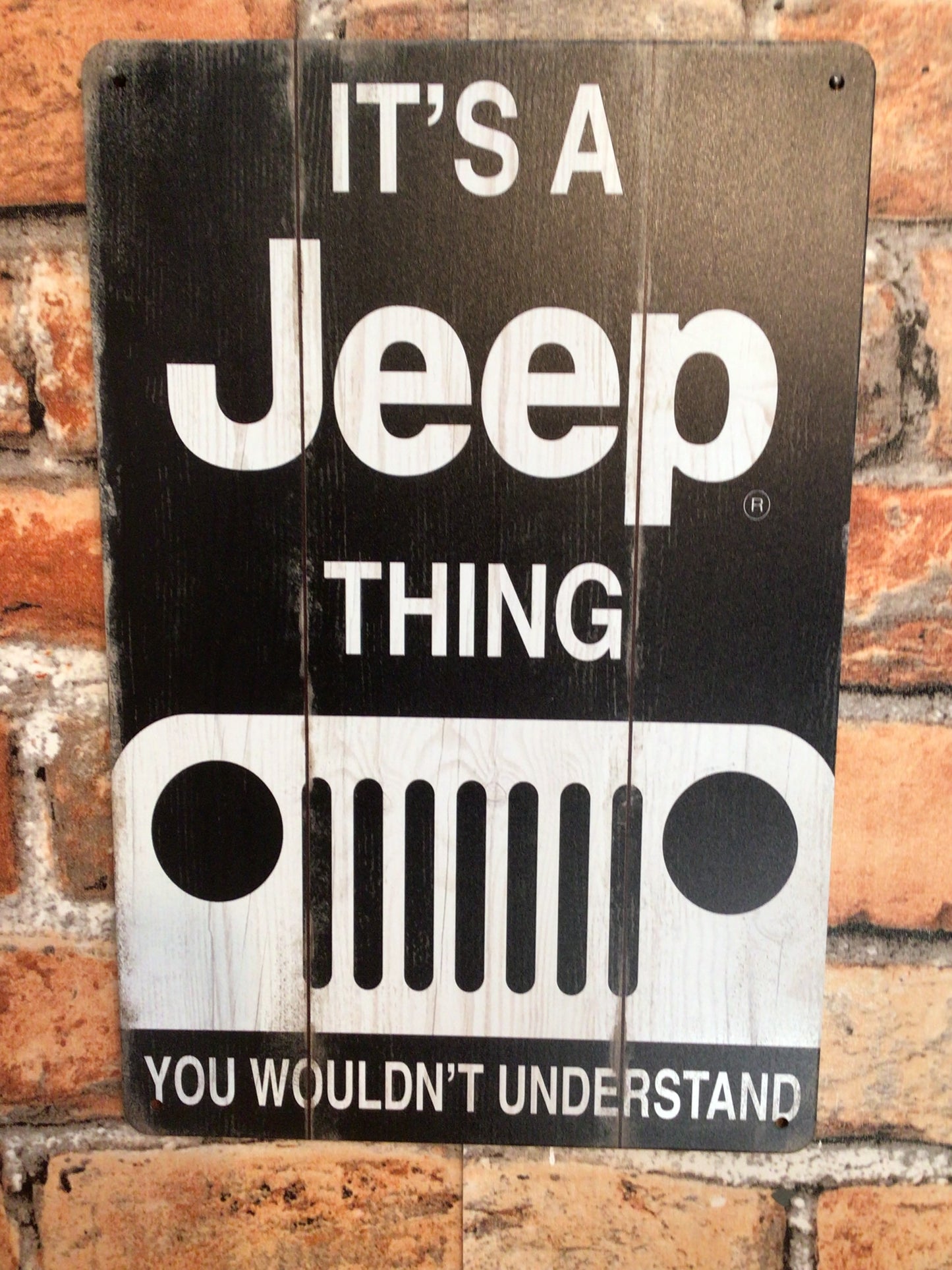 8"x12 Rustic Style "It's a Jeep Thing, You Wouldn't Understand" Advertising Sign