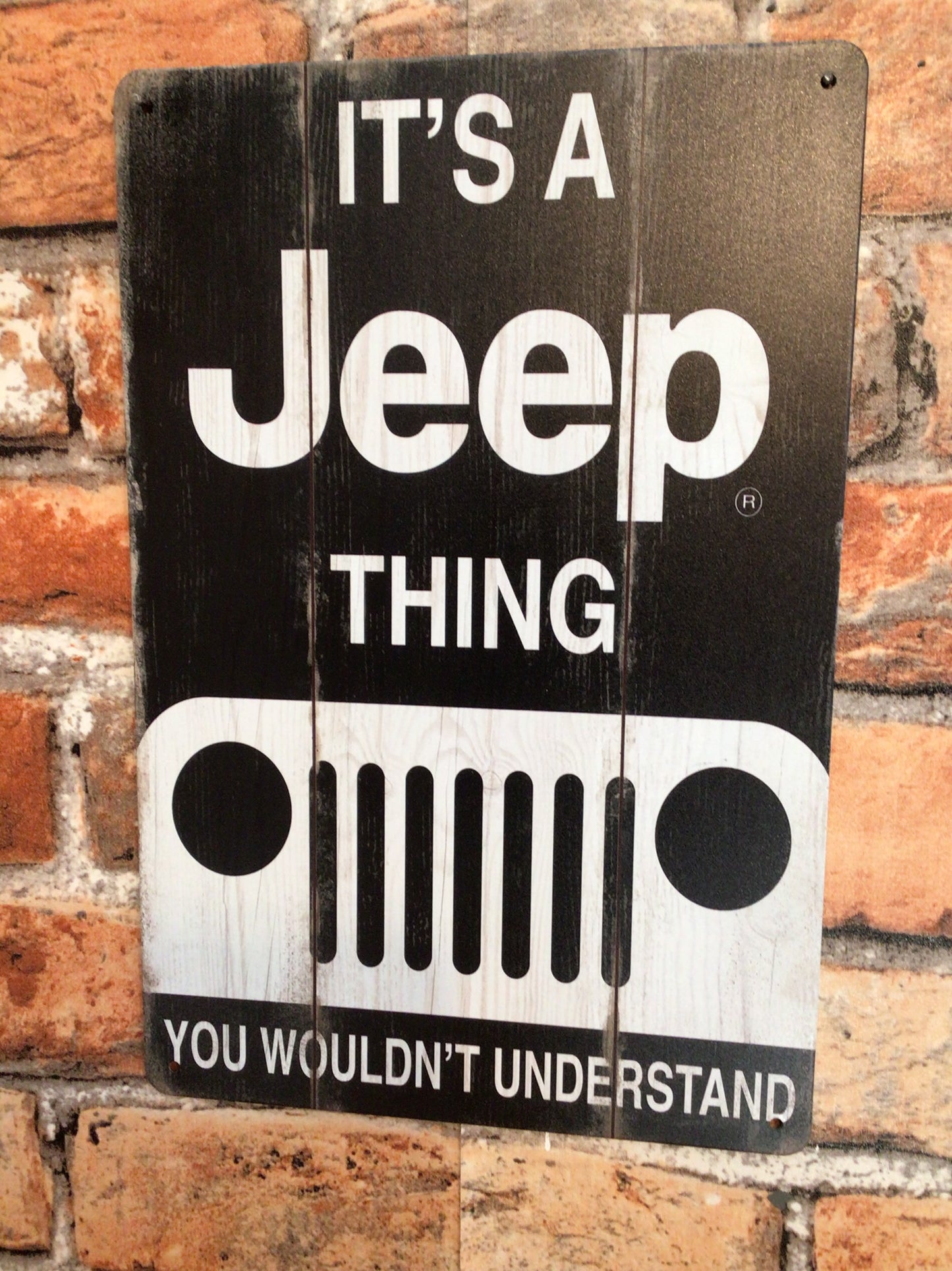 8"x12 Rustic Style "It's a Jeep Thing, You Wouldn't Understand" Advertising Sign
