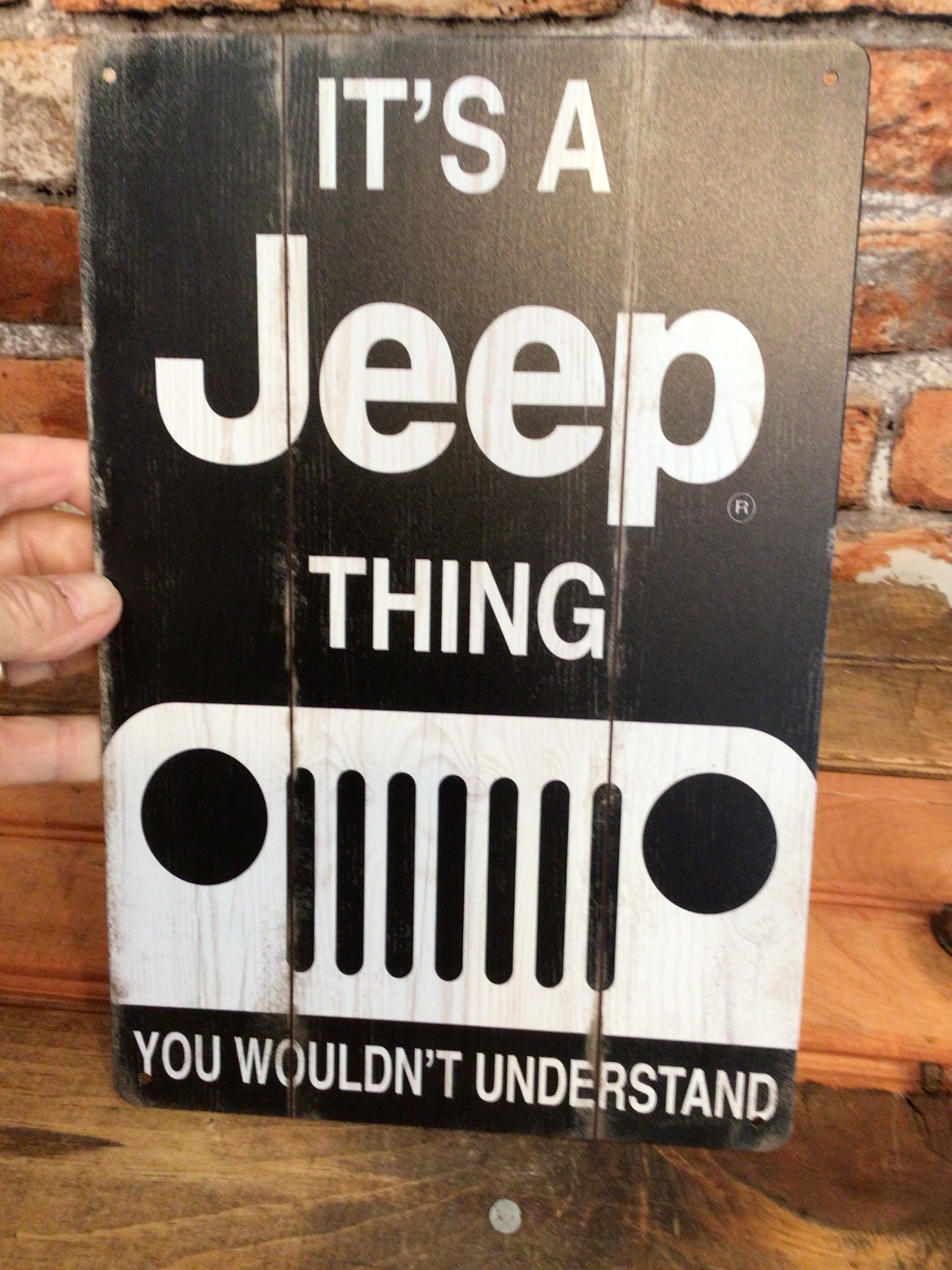 8"x12 Rustic Style "It's a Jeep Thing, You Wouldn't Understand" Advertising Sign