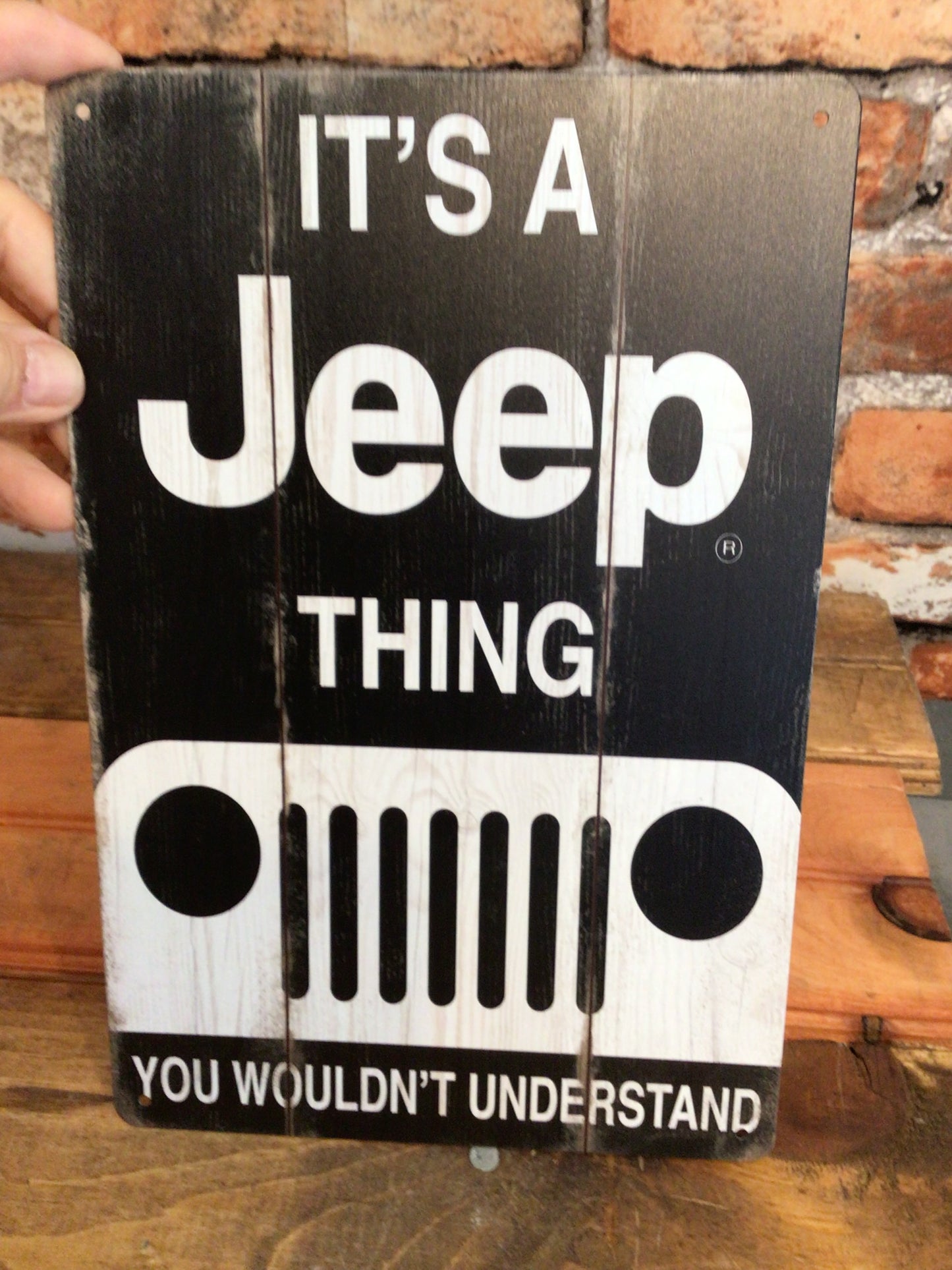 8"x12 Rustic Style "It's a Jeep Thing, You Wouldn't Understand" Advertising Sign