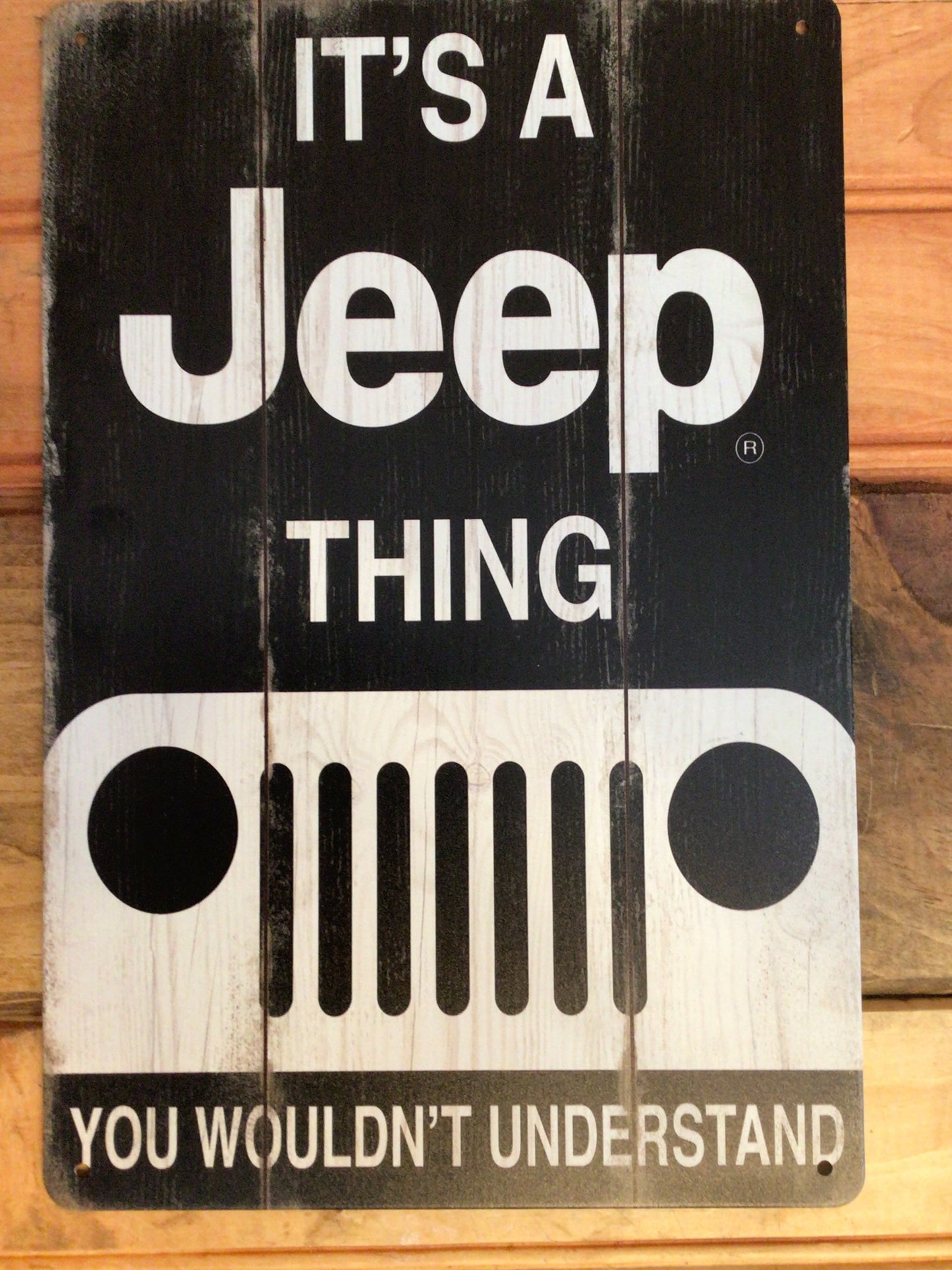 8"x12 Rustic Style "It's a Jeep Thing, You Wouldn't Understand" Advertising Sign