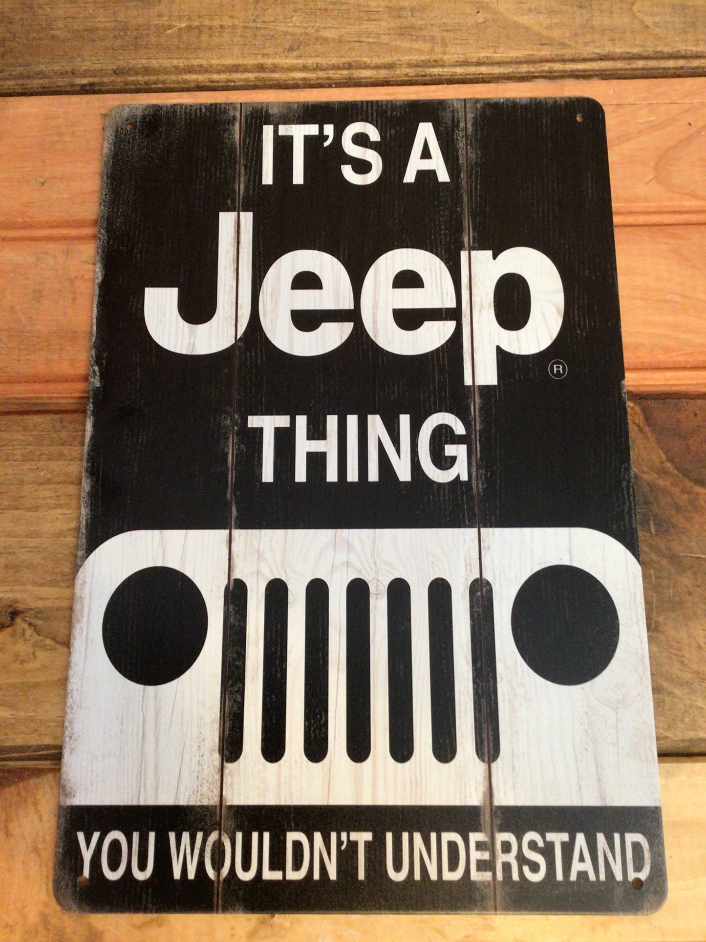 8"x12 Rustic Style "It's a Jeep Thing, You Wouldn't Understand" Advertising Sign