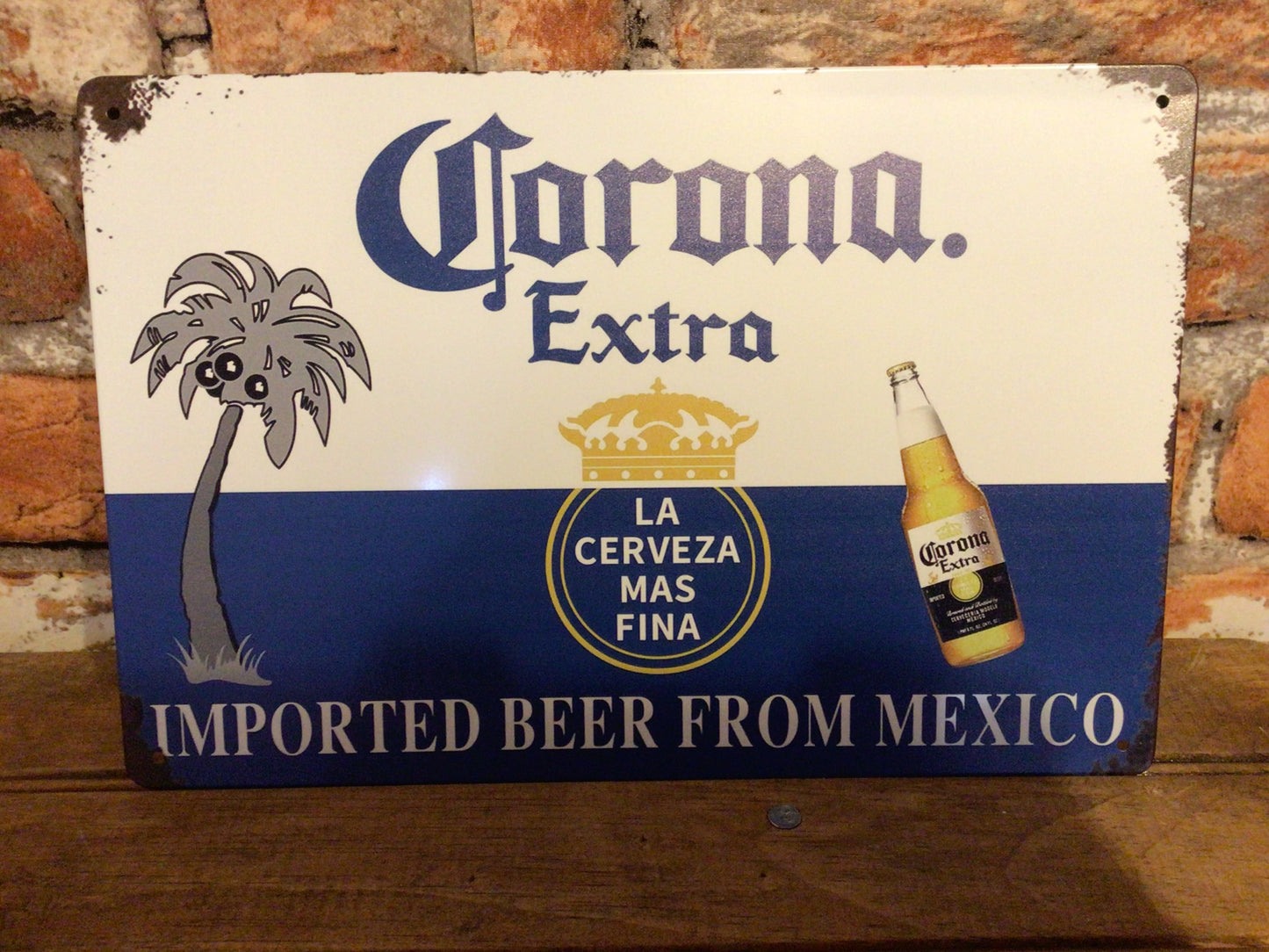 12"x8" Retro Style "Corona Extra" Beer Advertising Sign. Makes a Great Gift!