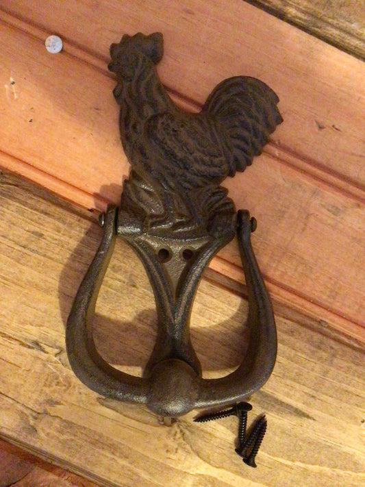 Rustic Style Country Rooster Door Knocker...Makes a Great Gift!