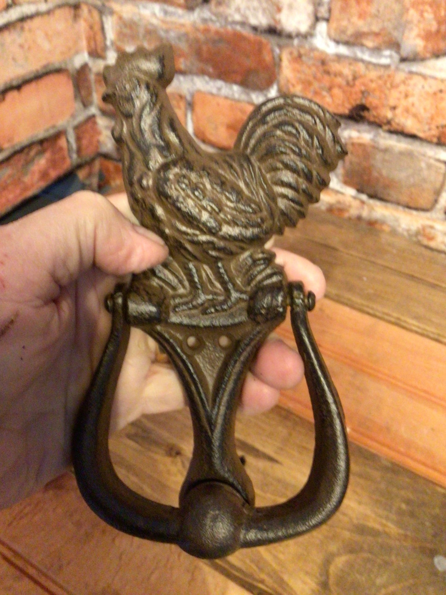 Rustic Style Country Rooster Door Knocker...Makes a Great Gift!