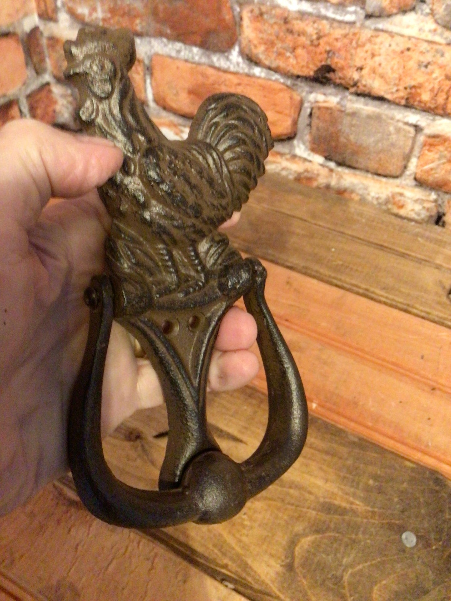 Rustic Style Country Rooster Door Knocker...Makes a Great Gift!