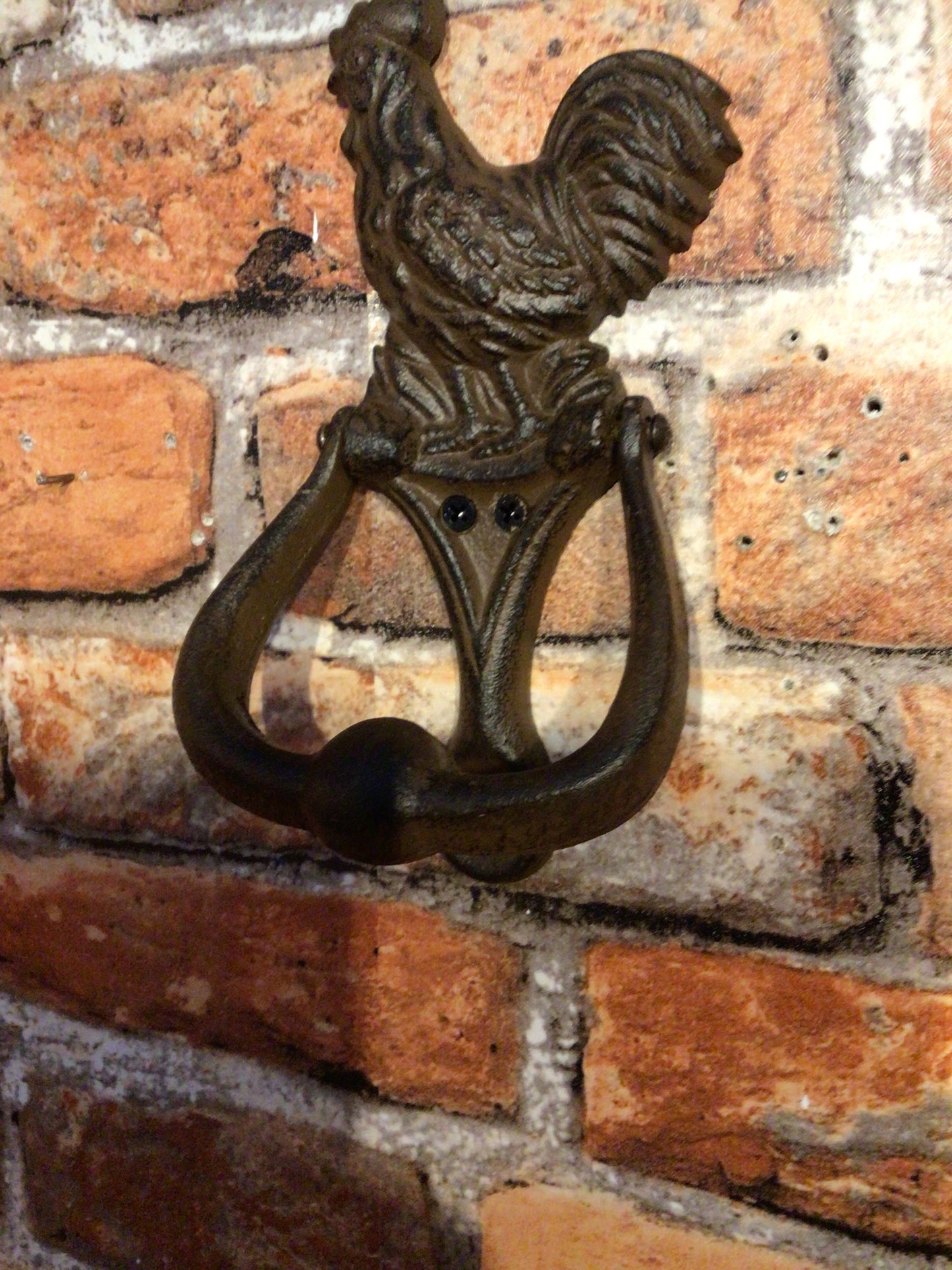 Rustic Style Country Rooster Door Knocker...Makes a Great Gift!
