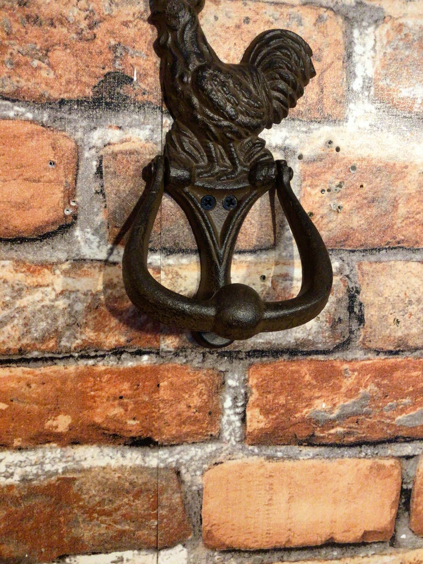 Rustic Style Country Rooster Door Knocker...Makes a Great Gift!