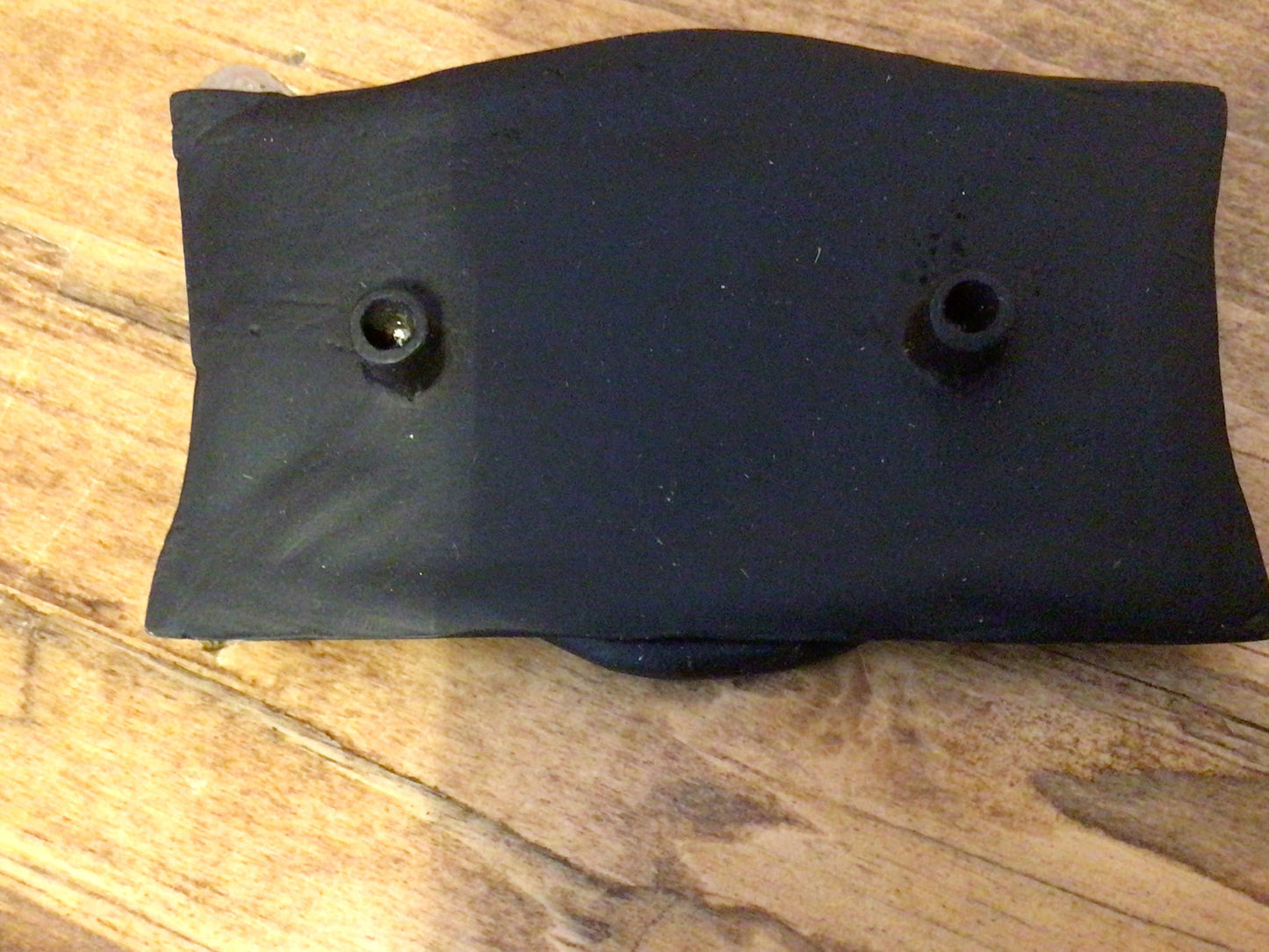 Set of 6 Black Powder Coated Rustic Drawer Pulls W/ Screws