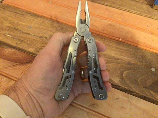 Outdoor Stainless-Steel Folding 12 Function Emergency Camping Multitool