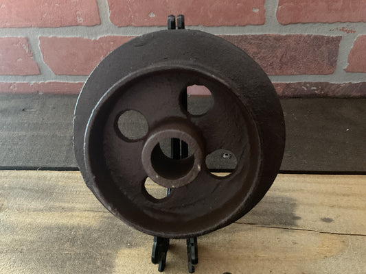 6" Cast Iron Rustic Style Train Wheel. Great Home Decor.