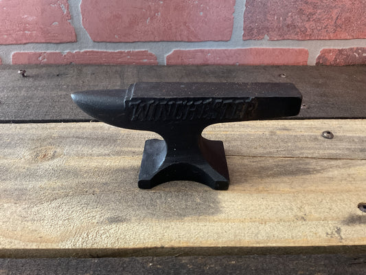 Winchester Rifles Anvil Cast Iron Gunsmith Gun Collector Paperweight