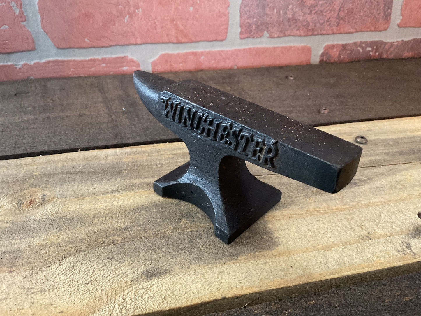 Winchester Rifles Anvil Cast Iron Gunsmith Gun Collector Paperweight