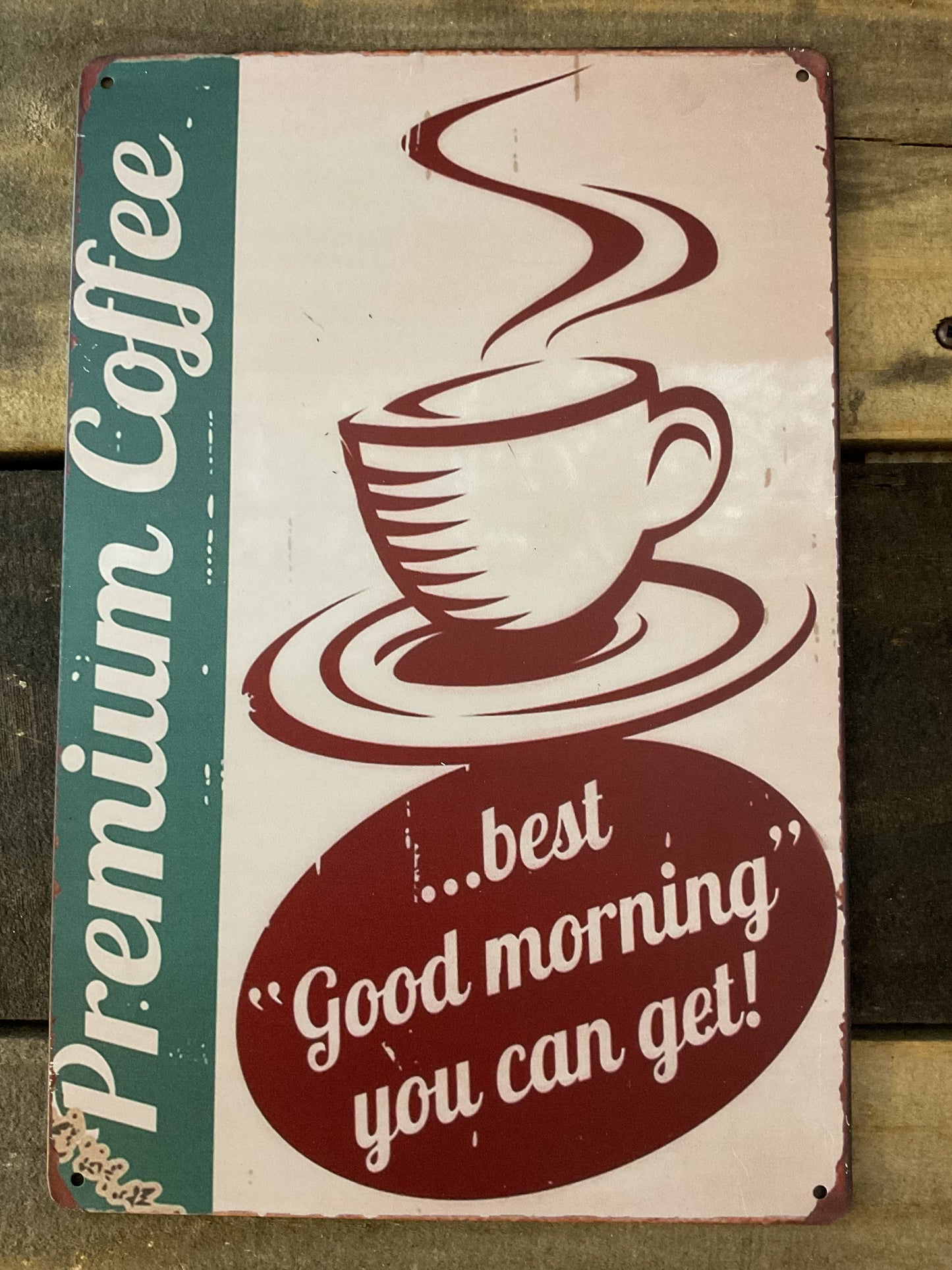 12"x8" Vintage Style Metal Coffee Sign Great for Collectors Makes a Great Gift