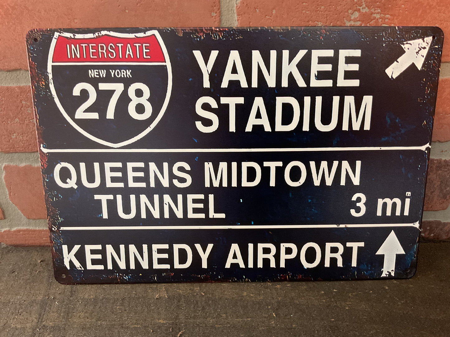 Vintage Patina Style 12"x8" I278 Yankee Stadium Road Sign a Great Gift!
