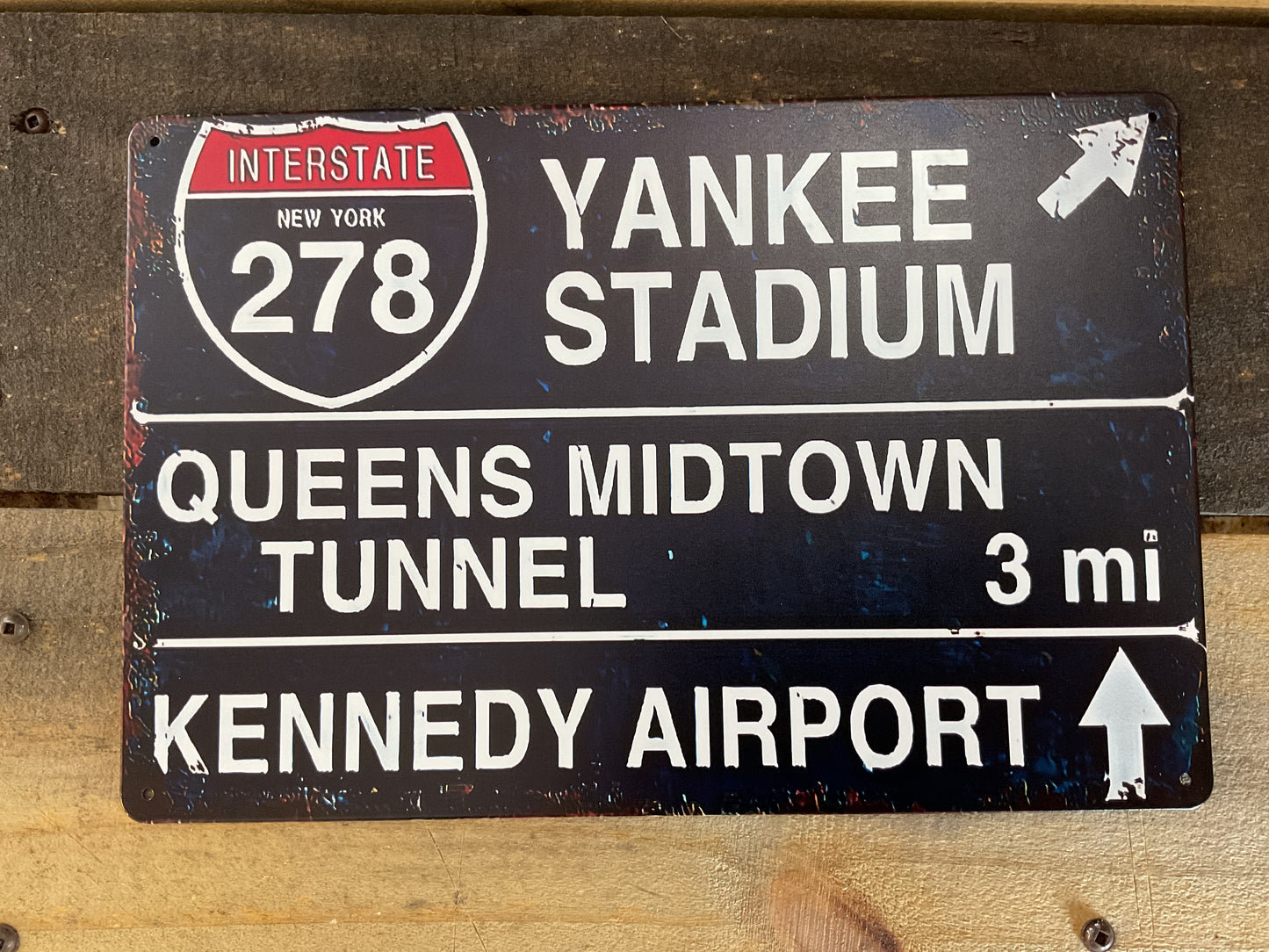 Vintage Patina Style 12"x8" I278 Yankee Stadium Road Sign a Great Gift!