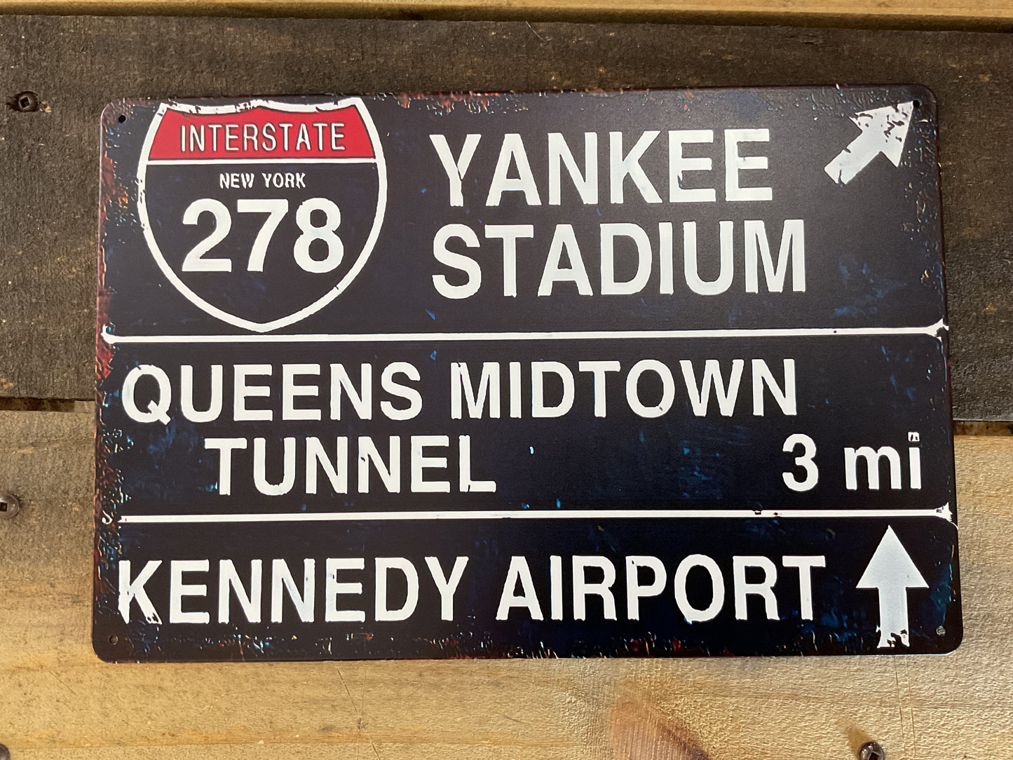 Vintage Patina Style 12"x8" I278 Yankee Stadium Road Sign a Great Gift!