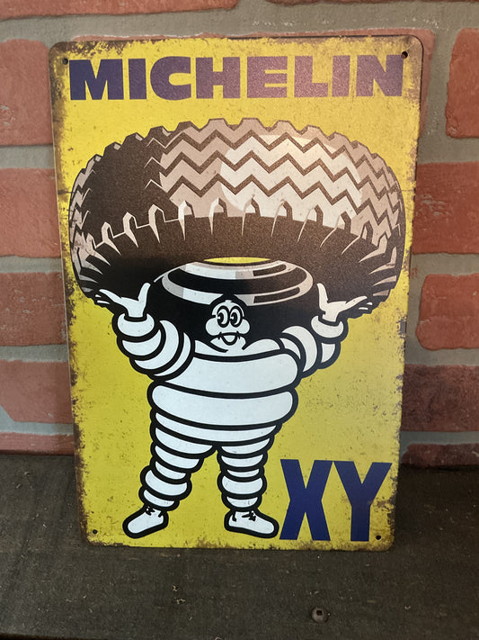 8"x 12" Rustic Style Michelin XY Tires Advertising Sign Makes a Great Gift!
