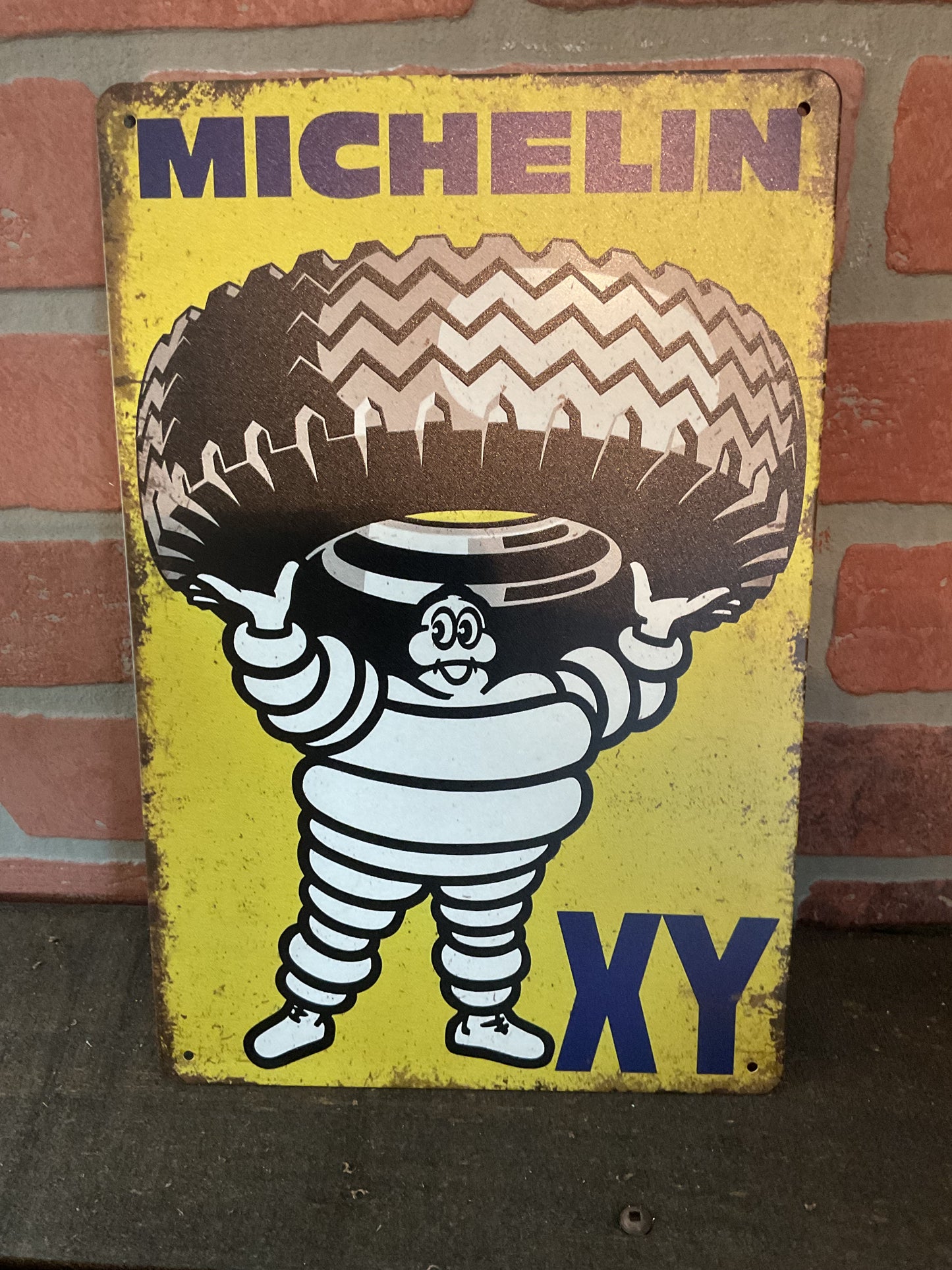 8"x 12" Rustic Style Michelin XY Tires Advertising Sign Makes a Great Gift!