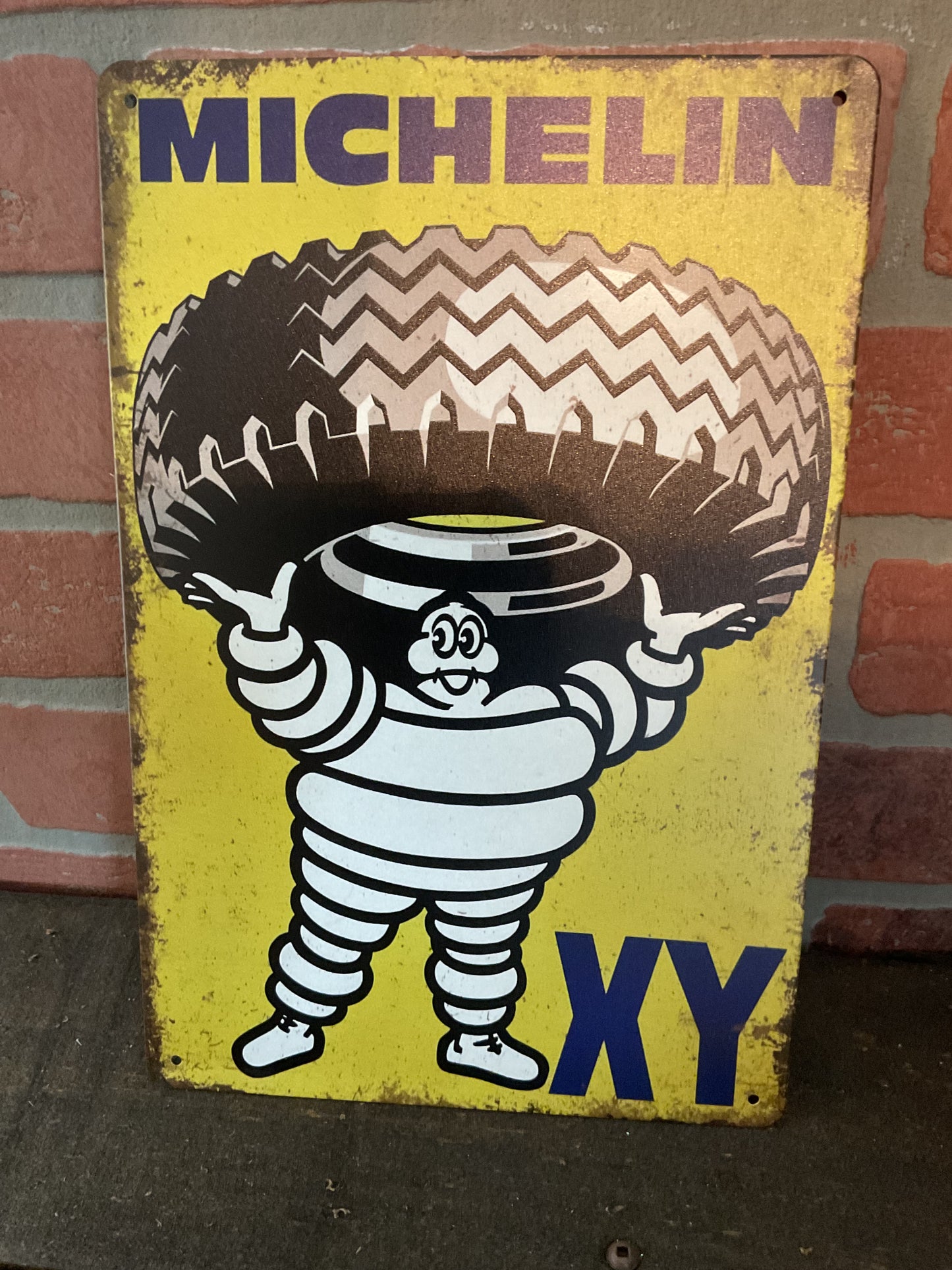 8"x 12" Rustic Style Michelin XY Tires Advertising Sign Makes a Great Gift!
