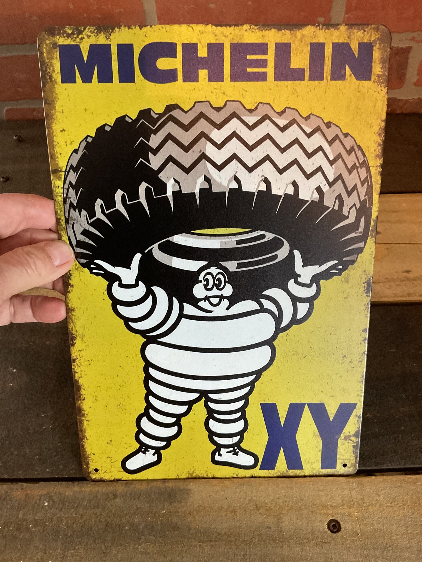 8"x 12" Rustic Style Michelin XY Tires Advertising Sign Makes a Great Gift!
