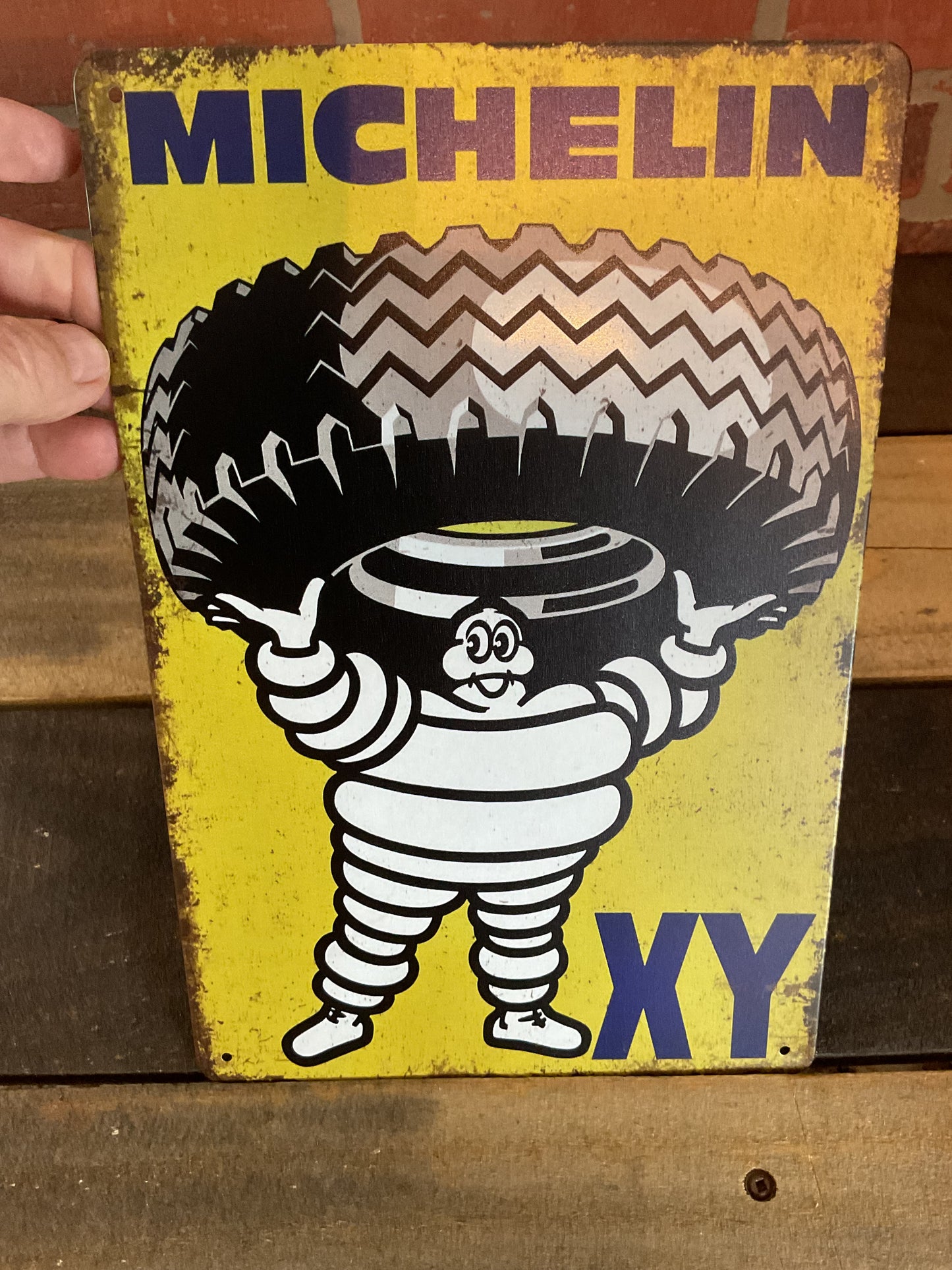 8"x 12" Rustic Style Michelin XY Tires Advertising Sign Makes a Great Gift!