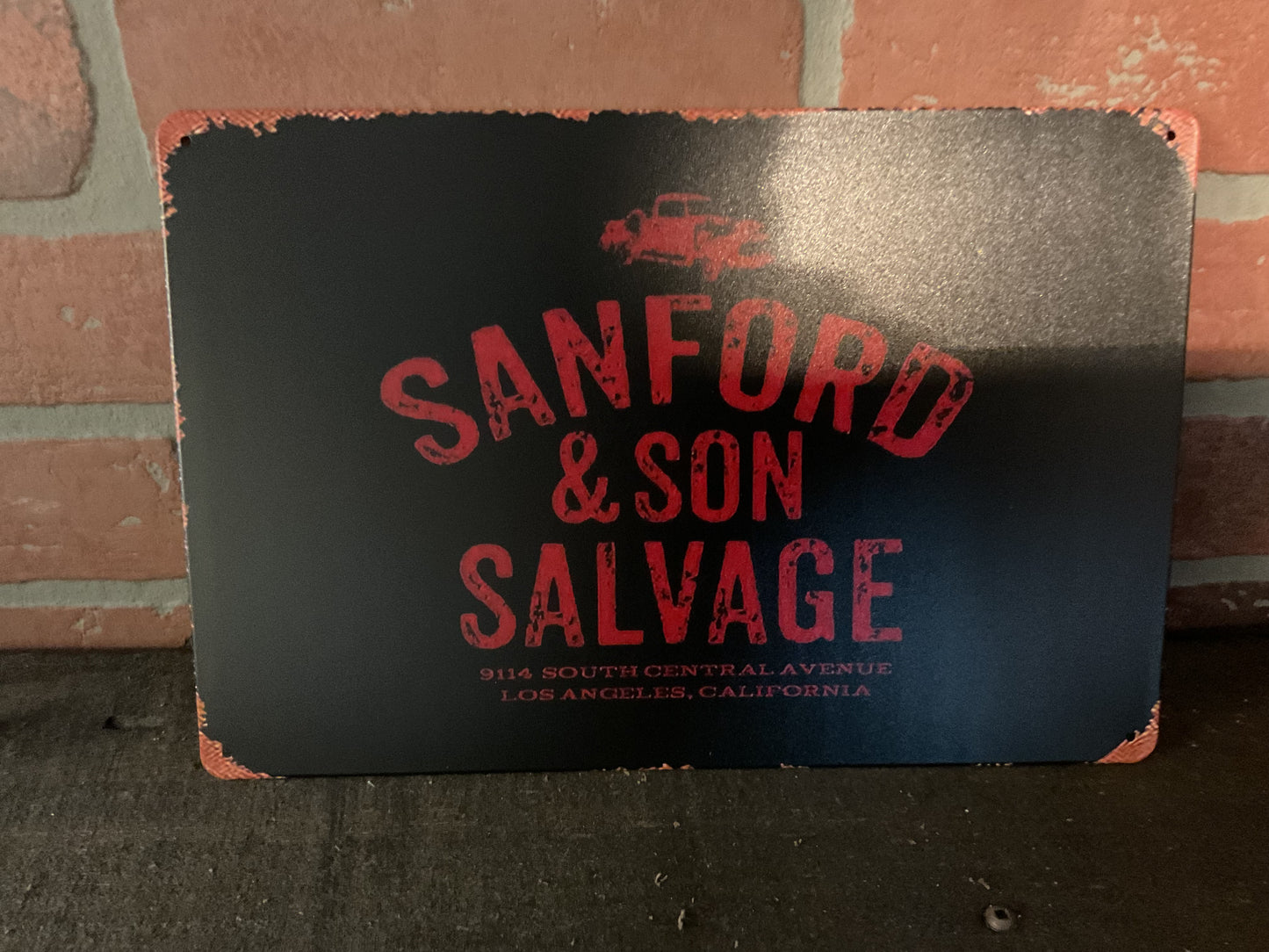 Vintage Patina Style 12"x8" "Sanford and Son Salvage" Sign Makes a Great Gift!