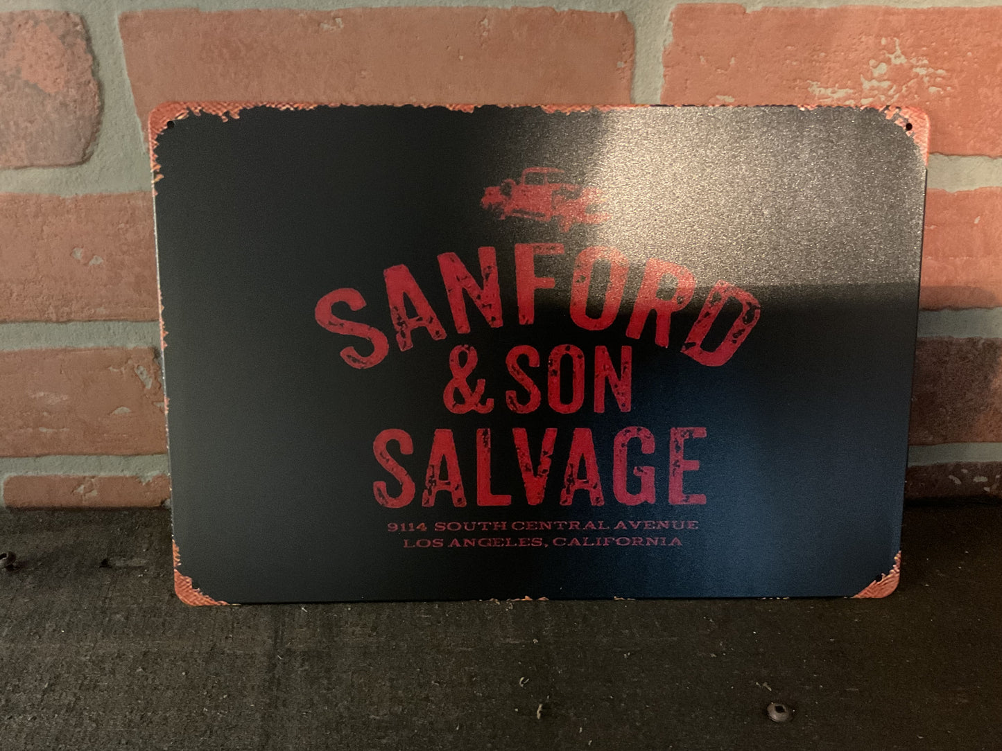 Vintage Patina Style 12"x8" "Sanford and Son Salvage" Sign Makes a Great Gift!