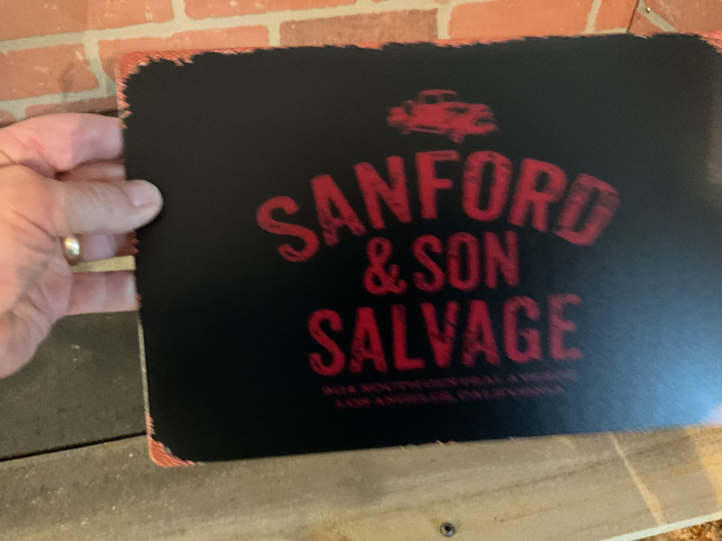 Vintage Patina Style 12"x8" "Sanford and Son Salvage" Sign Makes a Great Gift!