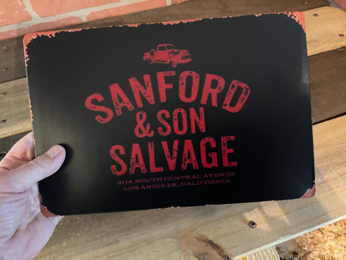 Vintage Patina Style 12"x8" "Sanford and Son Salvage" Sign Makes a Great Gift!