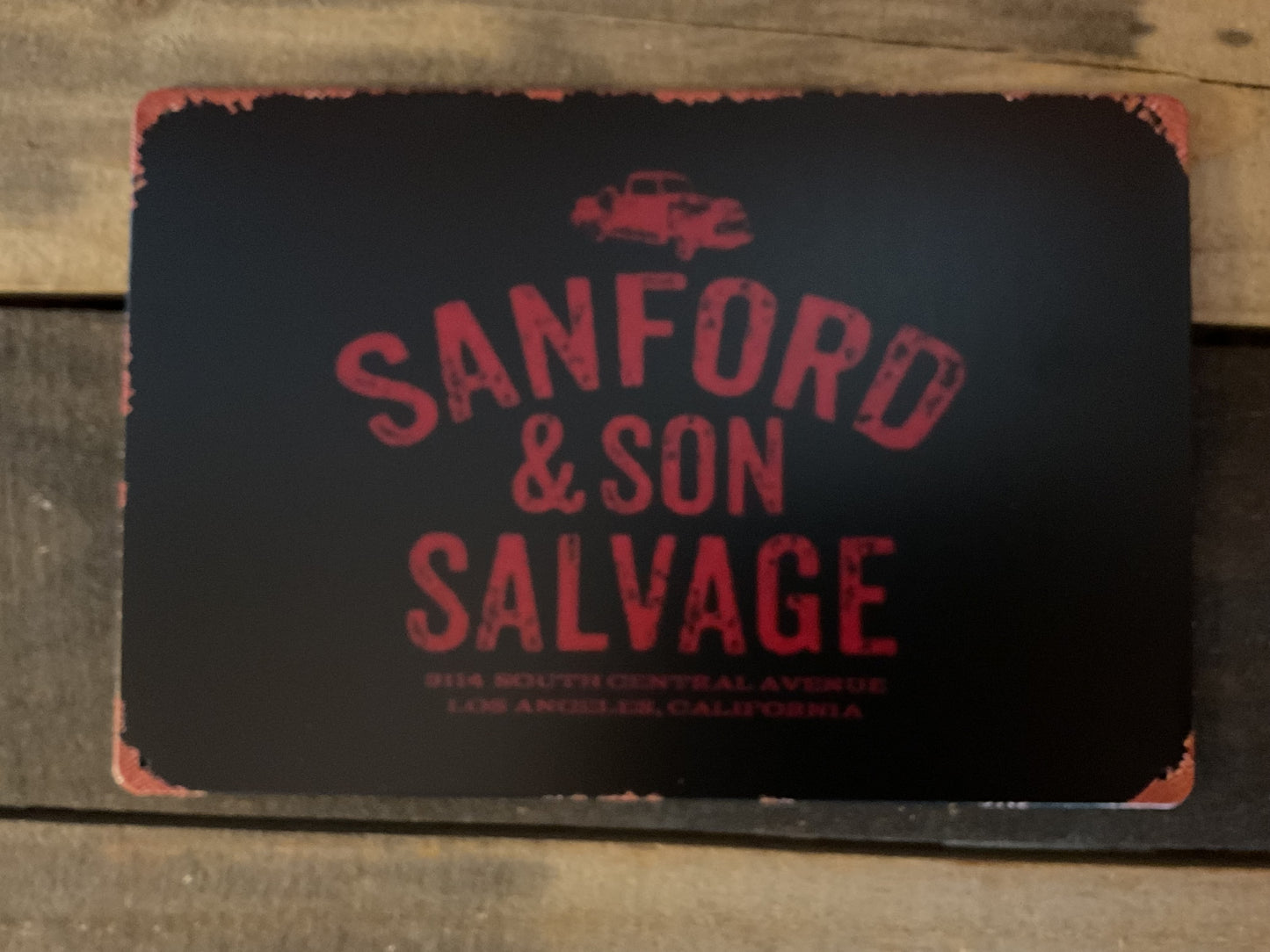 Vintage Patina Style 12"x8" "Sanford and Son Salvage" Sign Makes a Great Gift!
