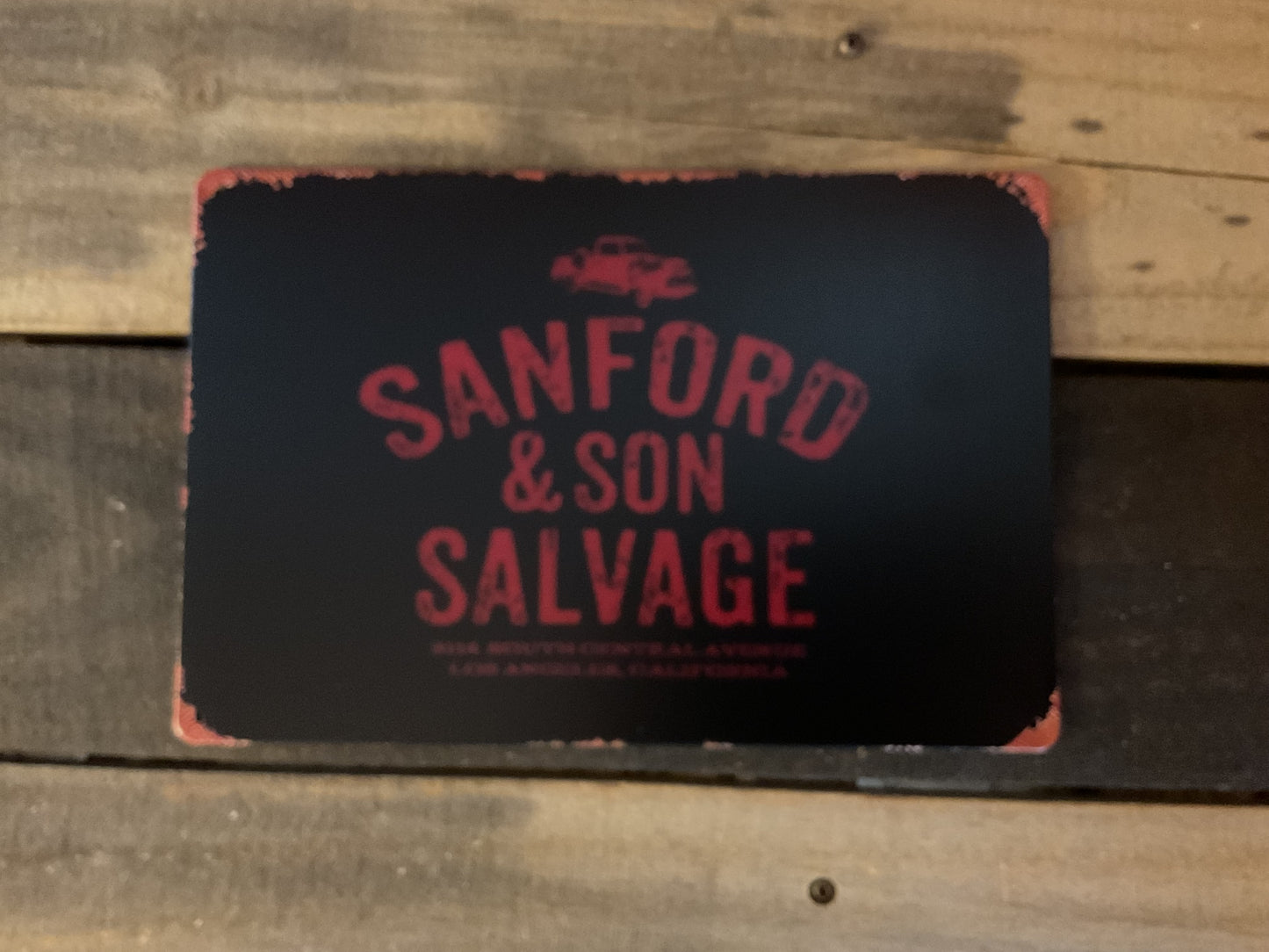 Vintage Patina Style 12"x8" "Sanford and Son Salvage" Sign Makes a Great Gift!