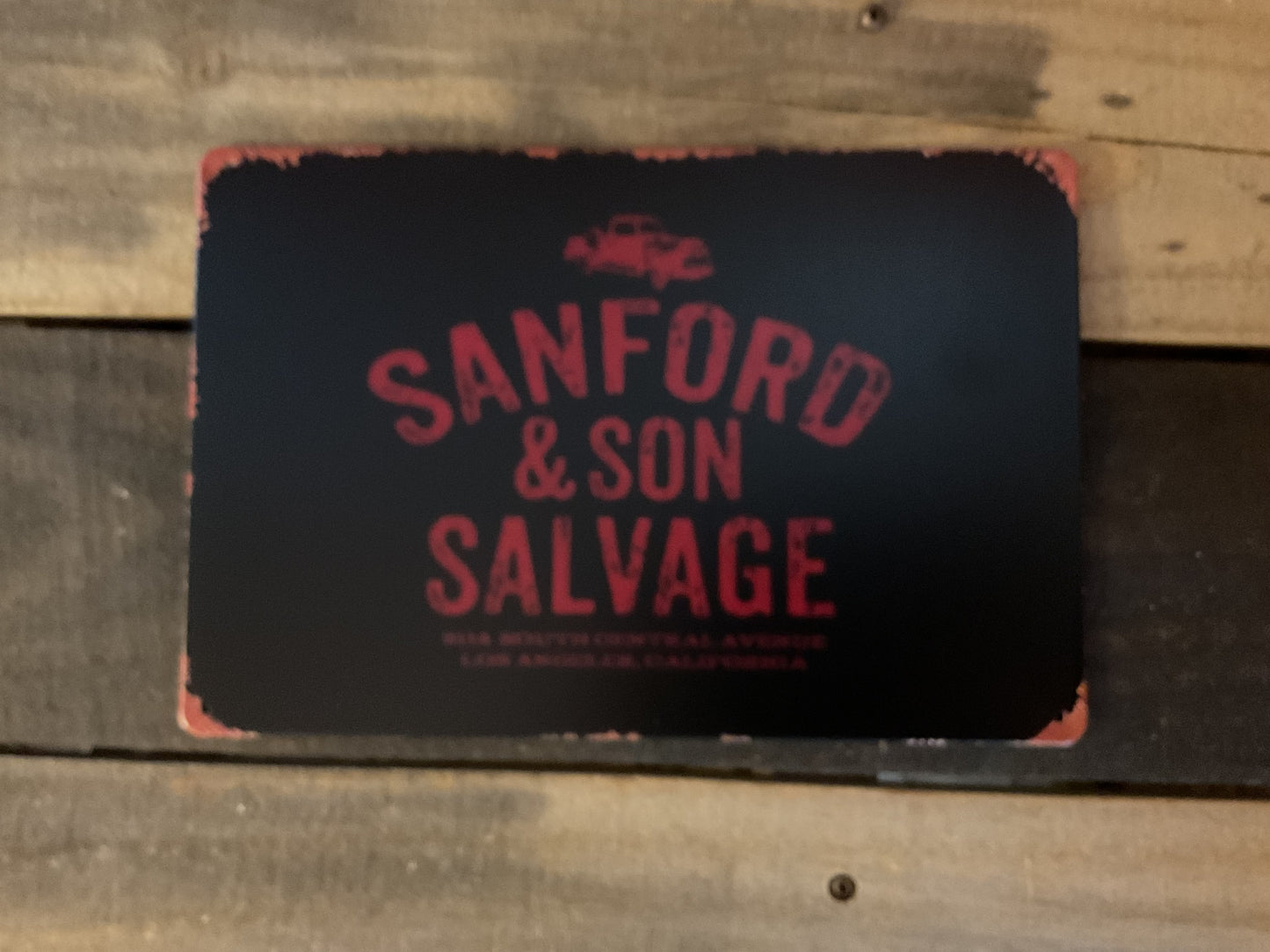 Vintage Patina Style 12"x8" "Sanford and Son Salvage" Sign Makes a Great Gift!