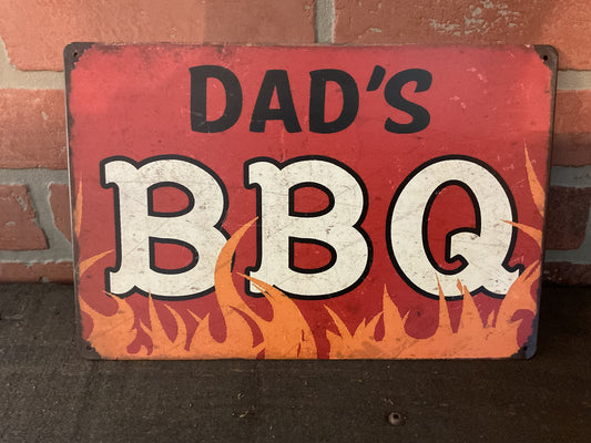 Vintage Style Retro Design "Dad's Barbeque" Sign A Great gift for Dad!